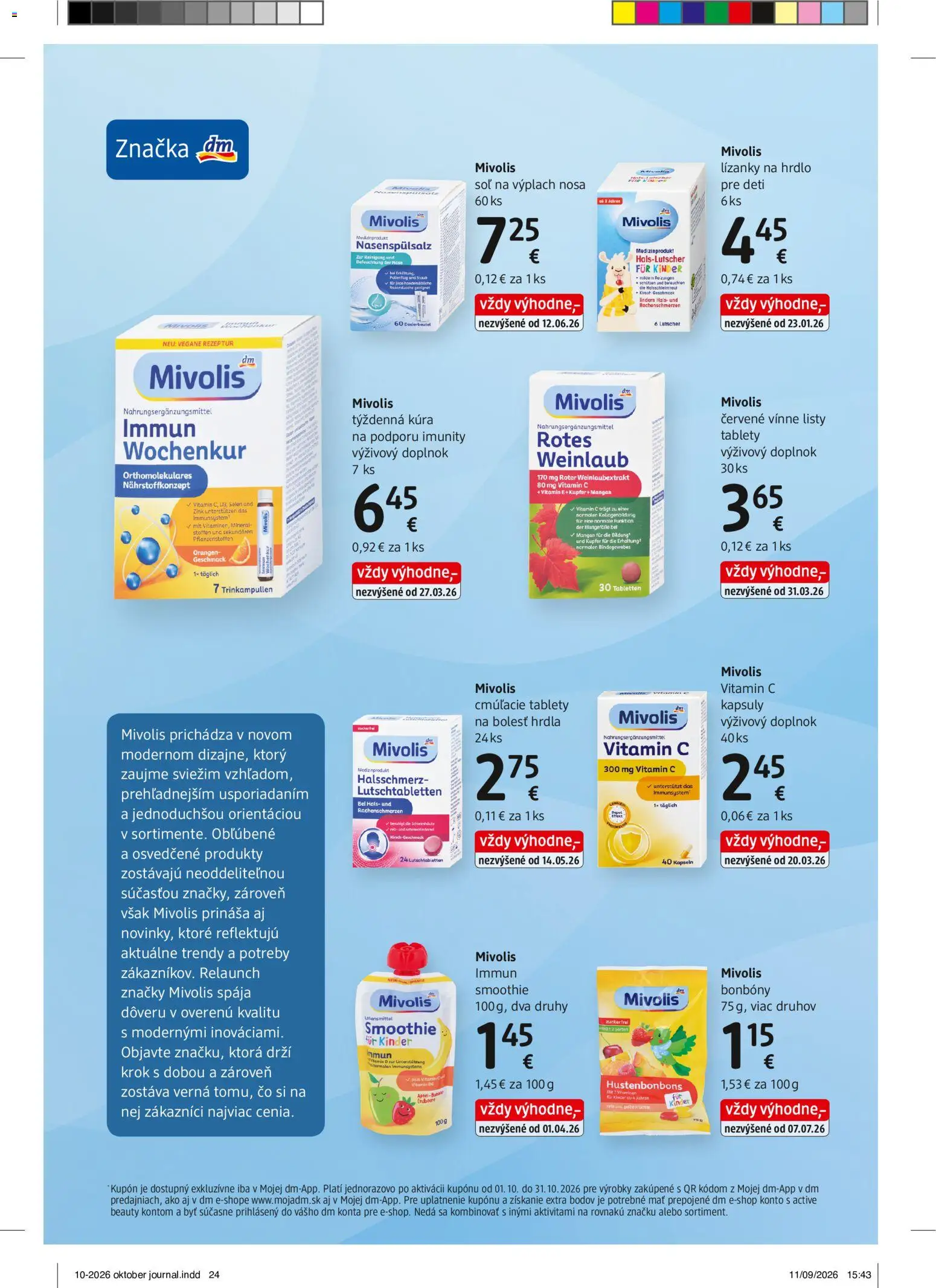 Nové dm drogerie akcie – leták je platný od 01.10.2026 | Strana: 24