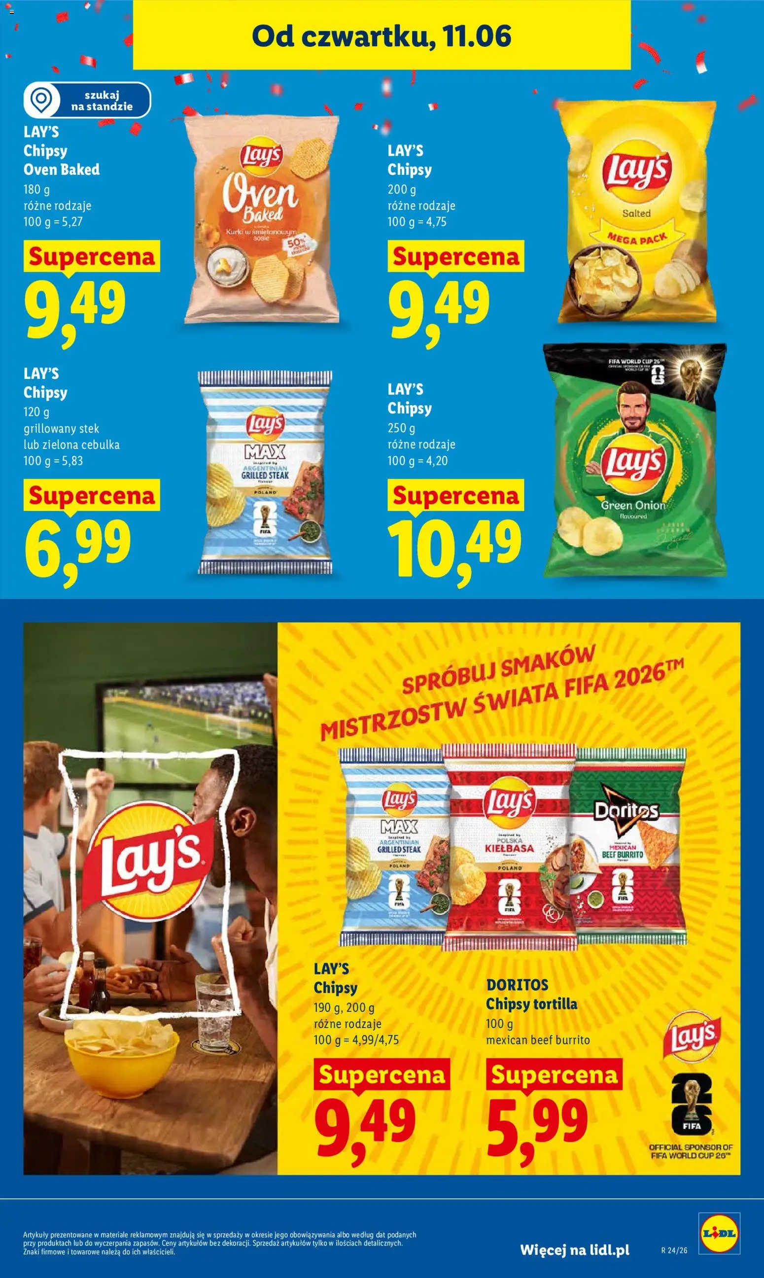 Lidl Polsko leták od 11.06.2026 | Strana: 79 | Produkty: Doritos, Tortilla, Lay's, Chipsy