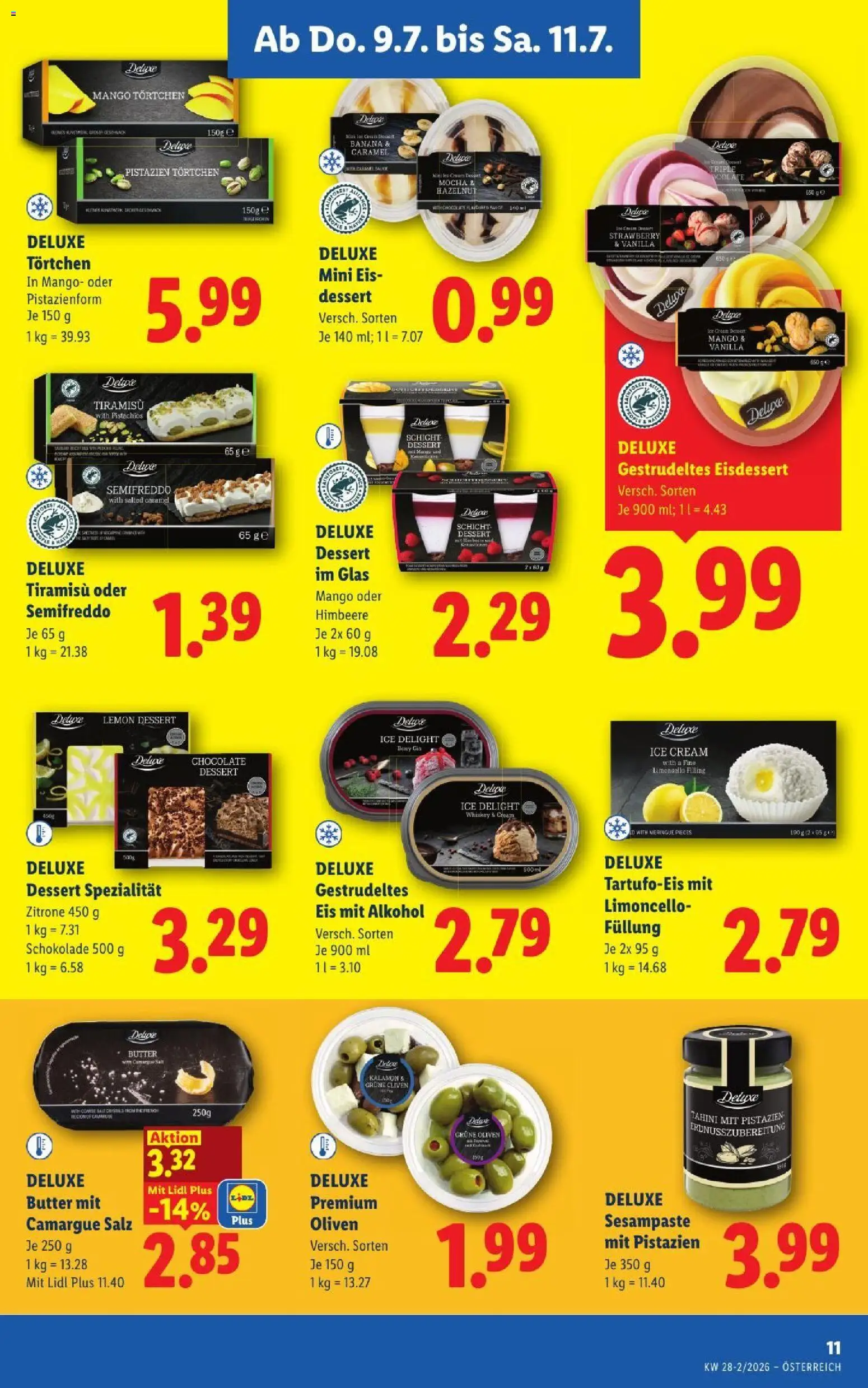 Lidl - Flugblatt gültig ab 09.07.2026 | Seite: 13 | Produkte: Whiskey, Eis, Mango, Schokolade
