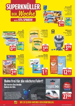 Edeka Prospekt Verrückter Preis ab 13.07.2026 gültig | Seite: 2 | Produkte: Musli, Iglo, Leerdammer, Fischstabchen