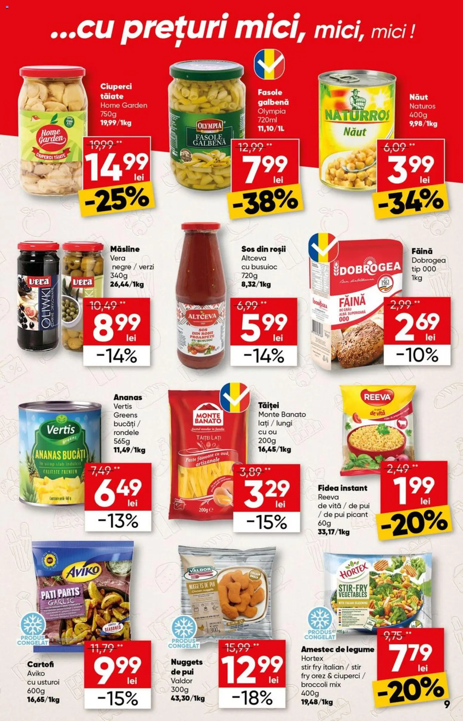 Noul catalog Profi – valabil de la 27.05.2026 | Pagină: 9 | Produse: Măsline, Ciuperci, Legume, Usturoi