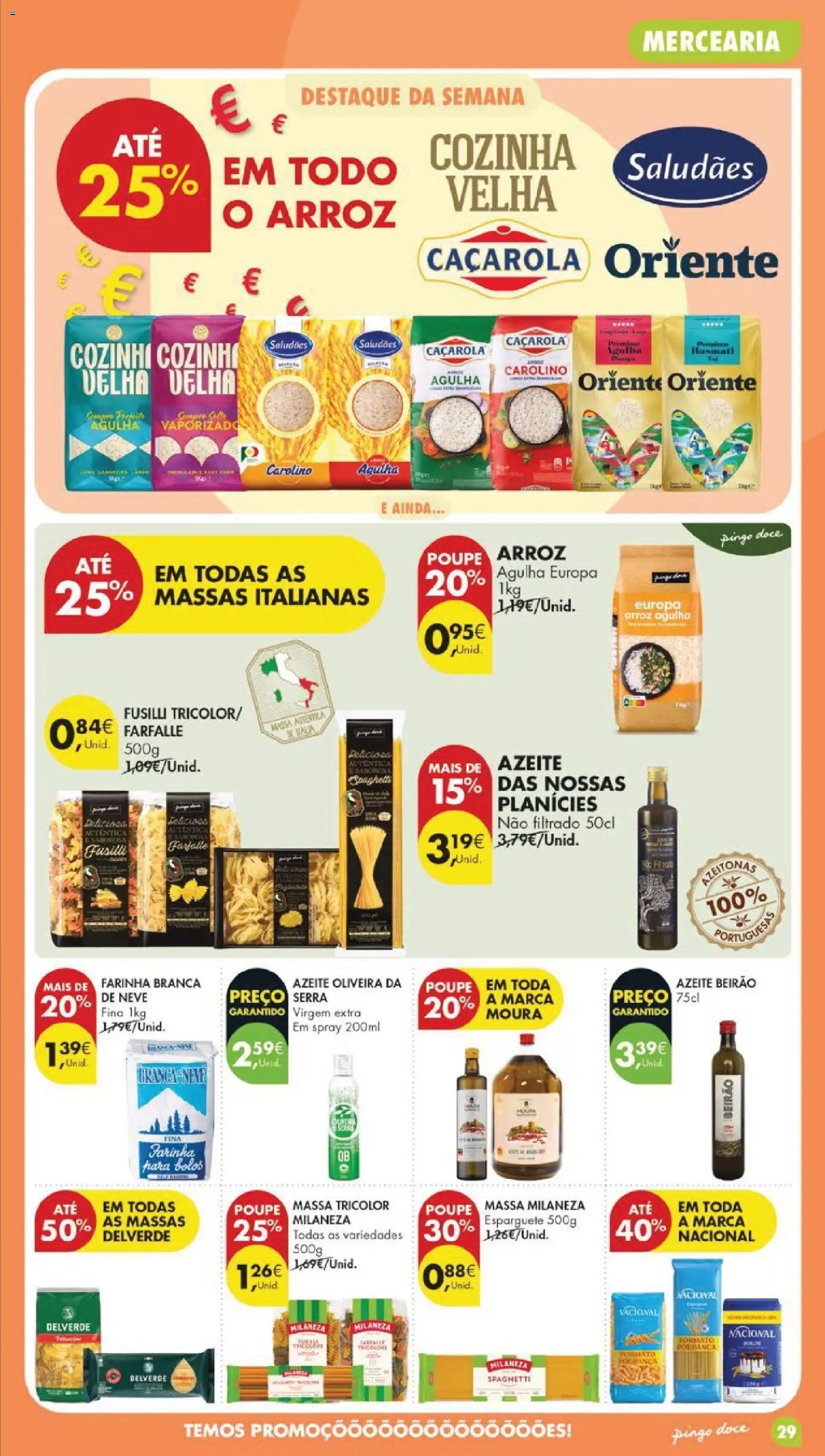 Pingo Doce folheto │ válido de 26.05.2026 | Página: 33 | Produtos: Azeite, Milaneza, Massa, Massa milaneza