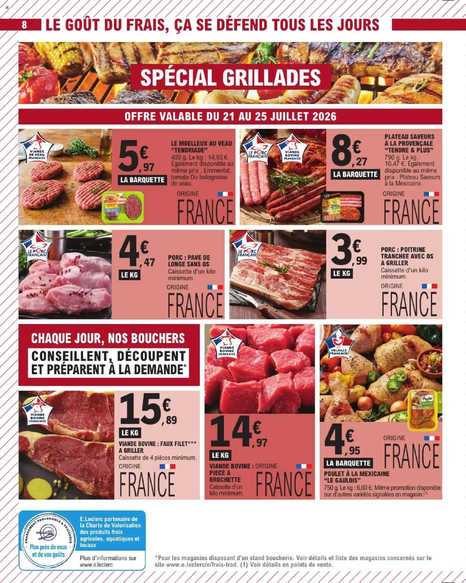 {H1} | Page: 8 | Produits: Plateau, Tomate, Volaille, Viande
