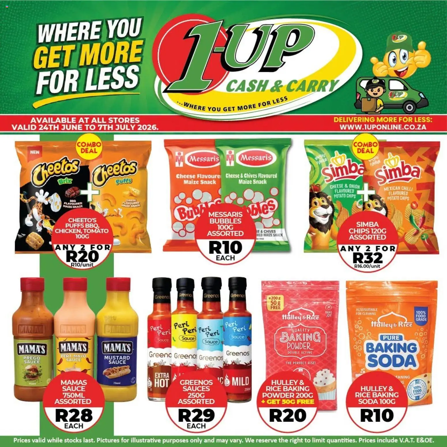 New 1UP Cash & Carry catalogue – valid from 24/06/2026 | Page: 9 | Products: Cheese, Powder, Chips, Chilli