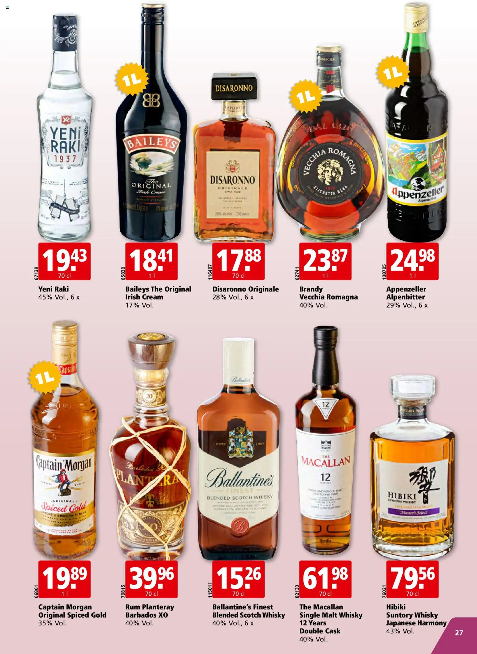 Aligro aktionen – gültig ab 19.10.2026 | Seite: 27 | Produkte: Baileys