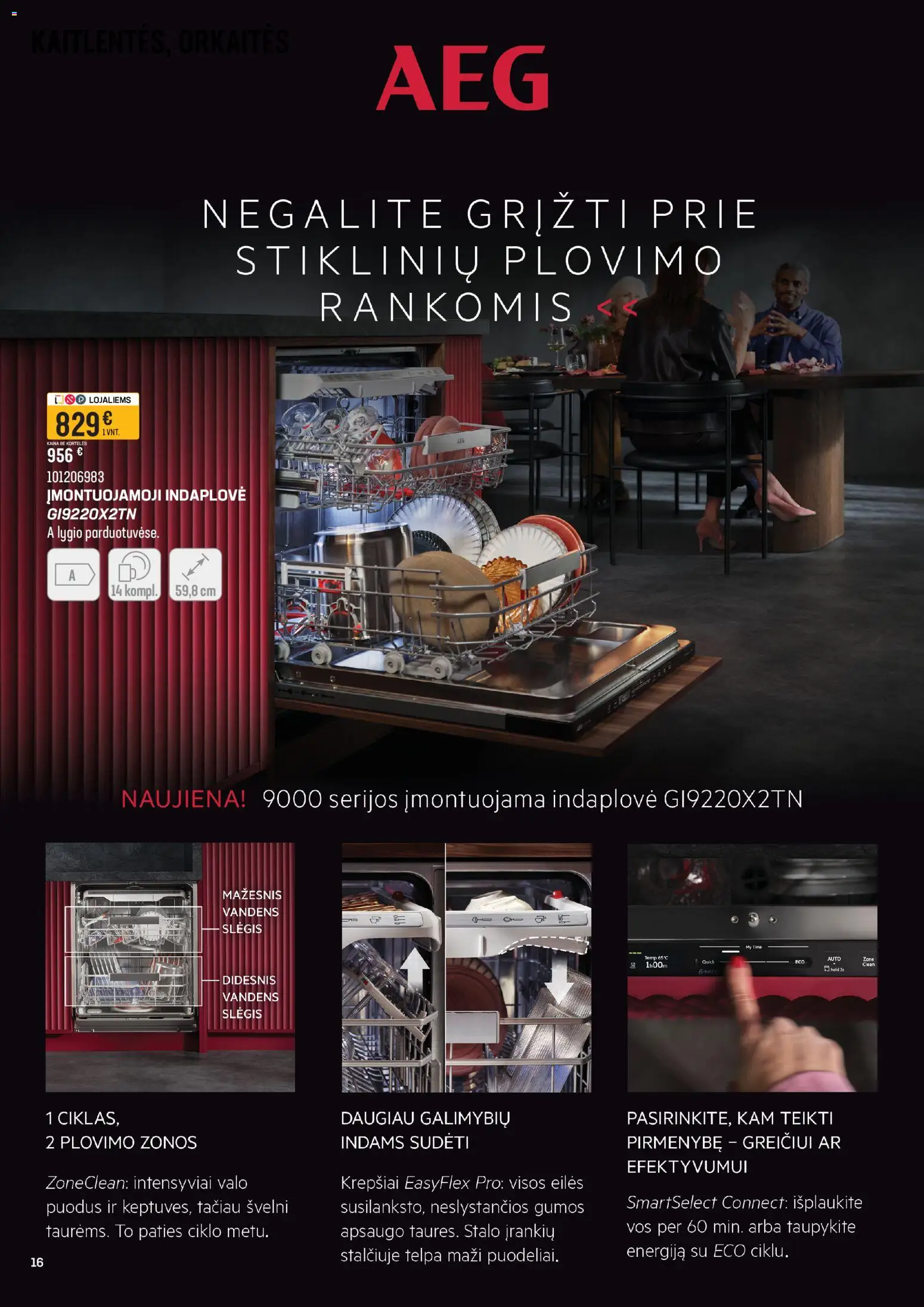 Senukai akcijos nuo 2026.04.08 | Puslapis: 16 | Prekių: Indaplovė