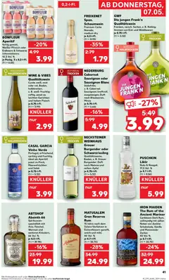 Náhled letáku Kaufland Německo Black Friday od 07.05.2026 | Strana: 41 | Produkty: Rum, Salát, Absinth