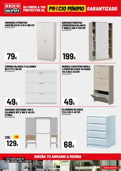 Vista previa Brico Depôt folleto válido desde el 28/08/2026 | Página: 12 | Productos: Cómoda, Zapatero, Armario, Puertas