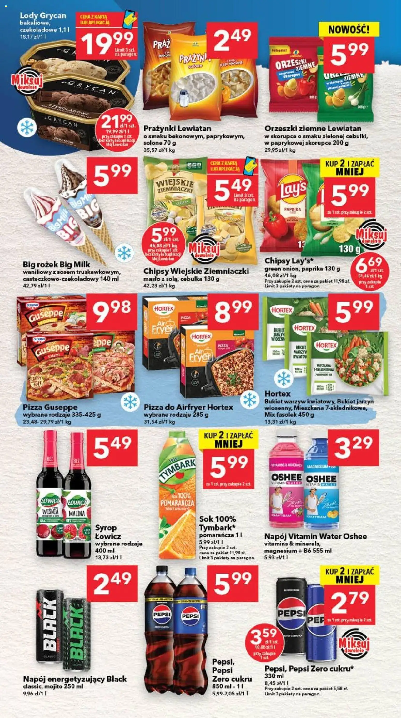 Lewiatan gazetka - Gdańsk od 24.09.2026 | Strona: 6 | Produkty: Big Milk, Masło, Pizza, Pepsi Zero