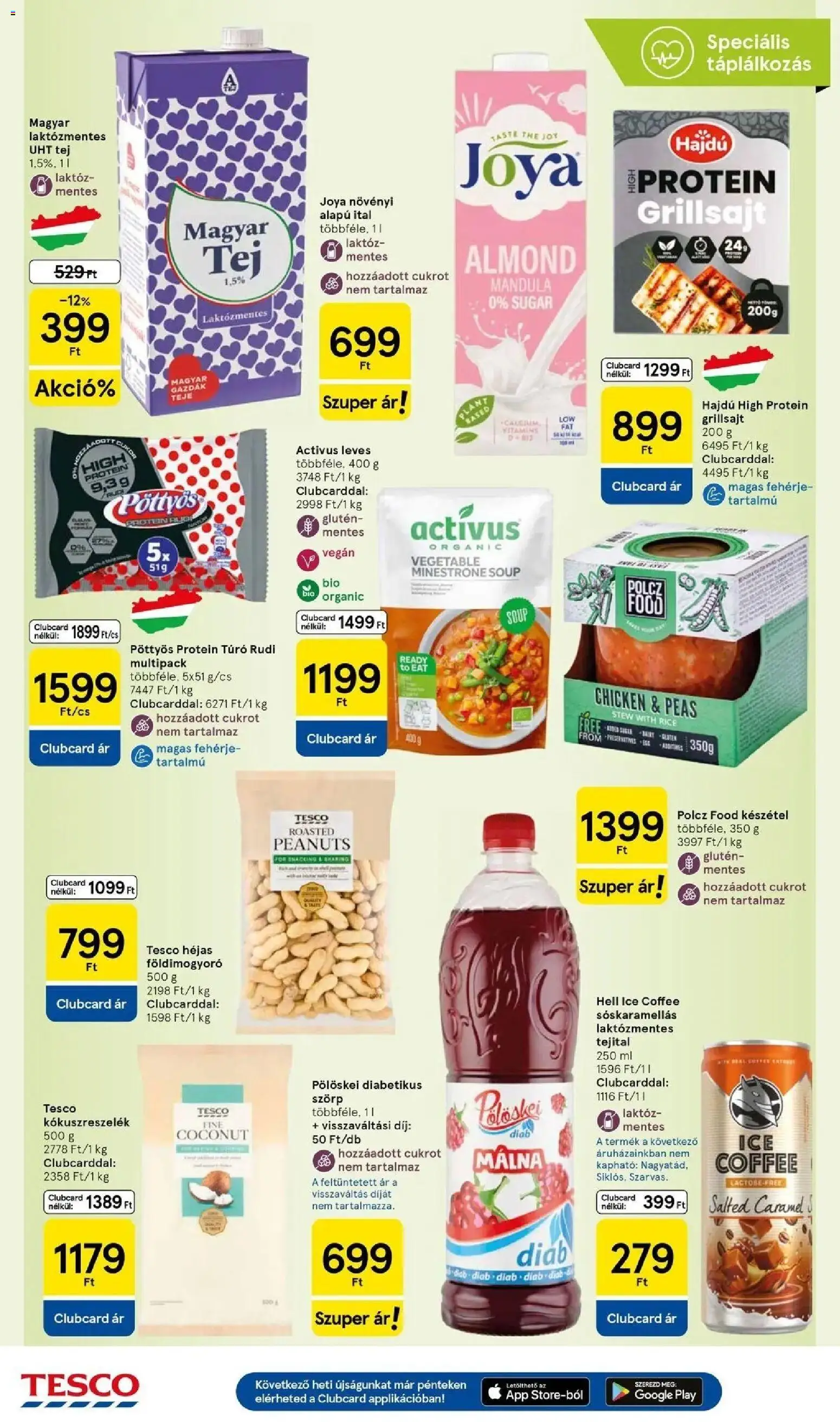 Tesco akciós ujság - amely érvényes a következő dátumtól: 2026.09.10. | Oldal: 6 | Termékek: Joya, Pöttyös, Fehérje, Tej