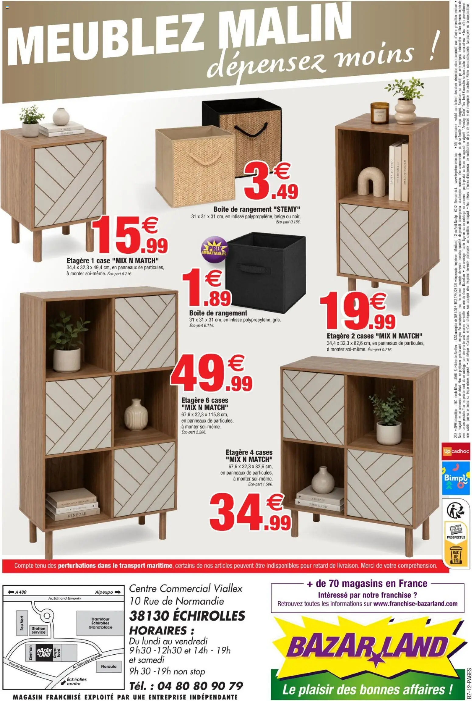 {H1} | Page: 12 | Produits: Étagère, Boîte de rangement