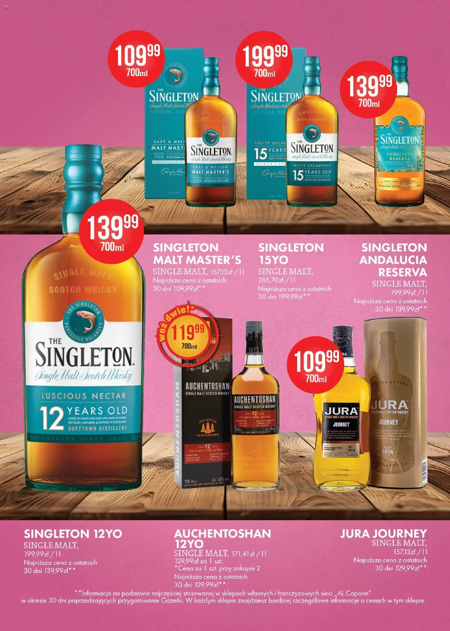 Al.Capone gazetka od 11.05.2026 | Strona: 4 | Produkty: Whisky