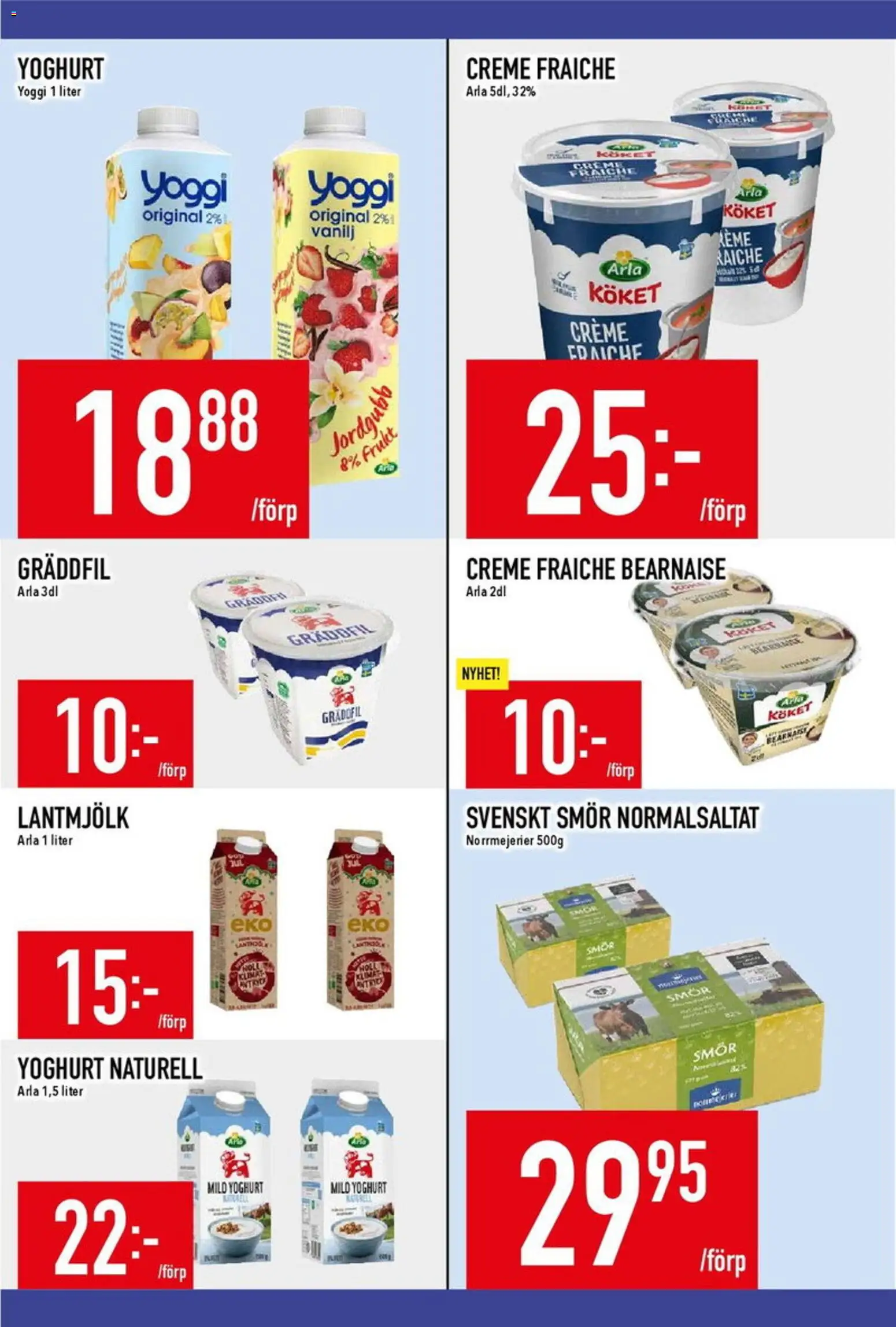 Matdax reklamblad aktuell från 21/09/2026 | Sida: 8 | Produkter: Frukt, Creme fraiche, Yoghurt, Gräddfil