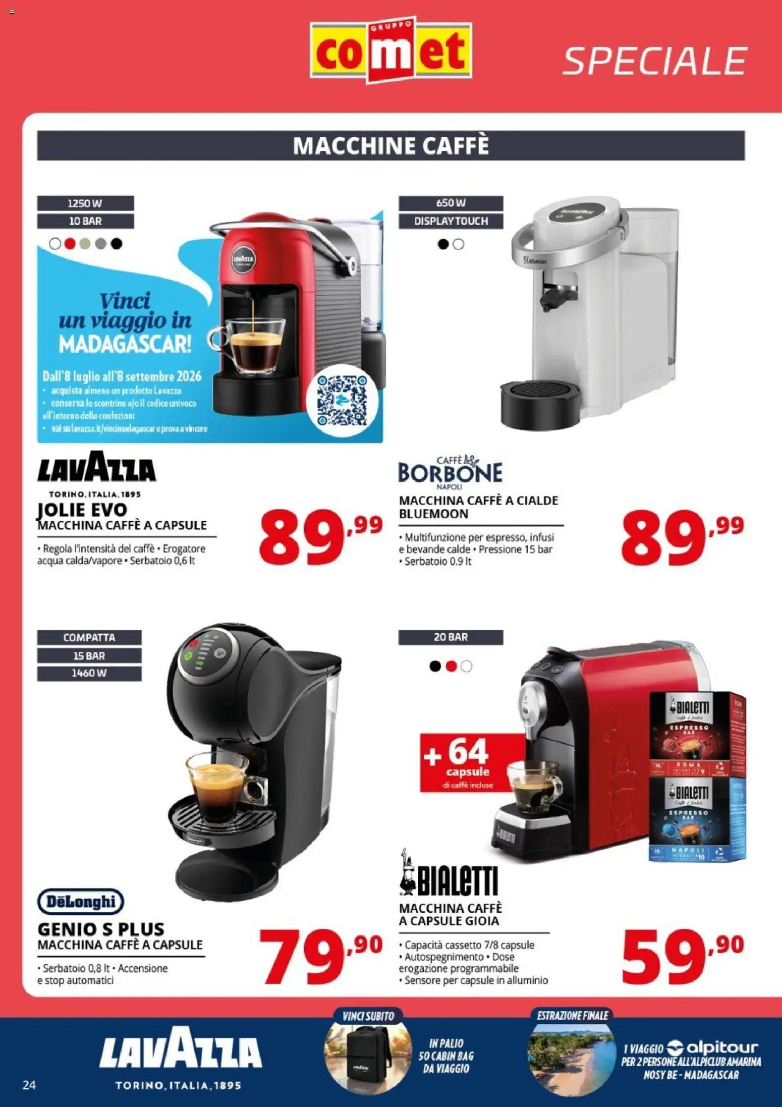 Volantino Comet del 21/08/2026 | Pagina: 24 | Prodotti: Caffè, Bevande, Lavazza, Borbone