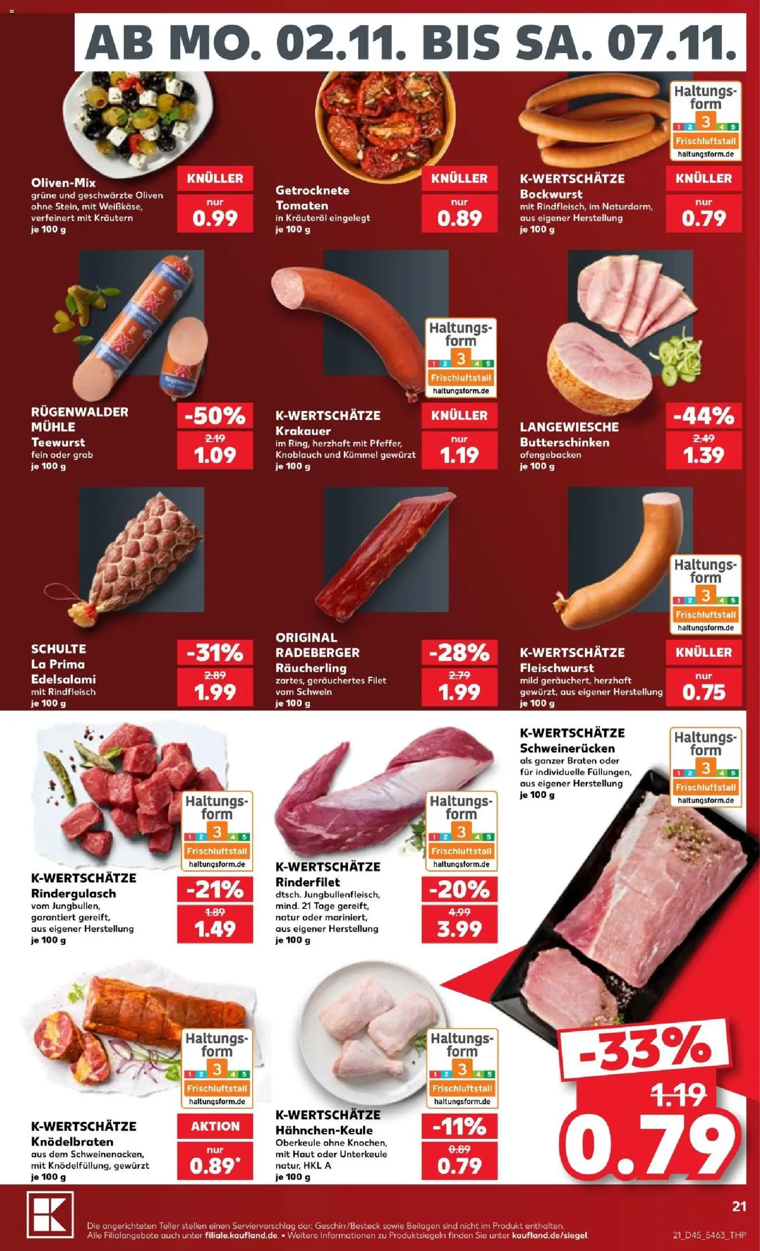 Kaufland Prospekt Hamburg – gültig ab 31.10.2026 | Seite: 21 | Produkte: Beilagen, Rindergulasch, Knoblauch, Rindfleisch