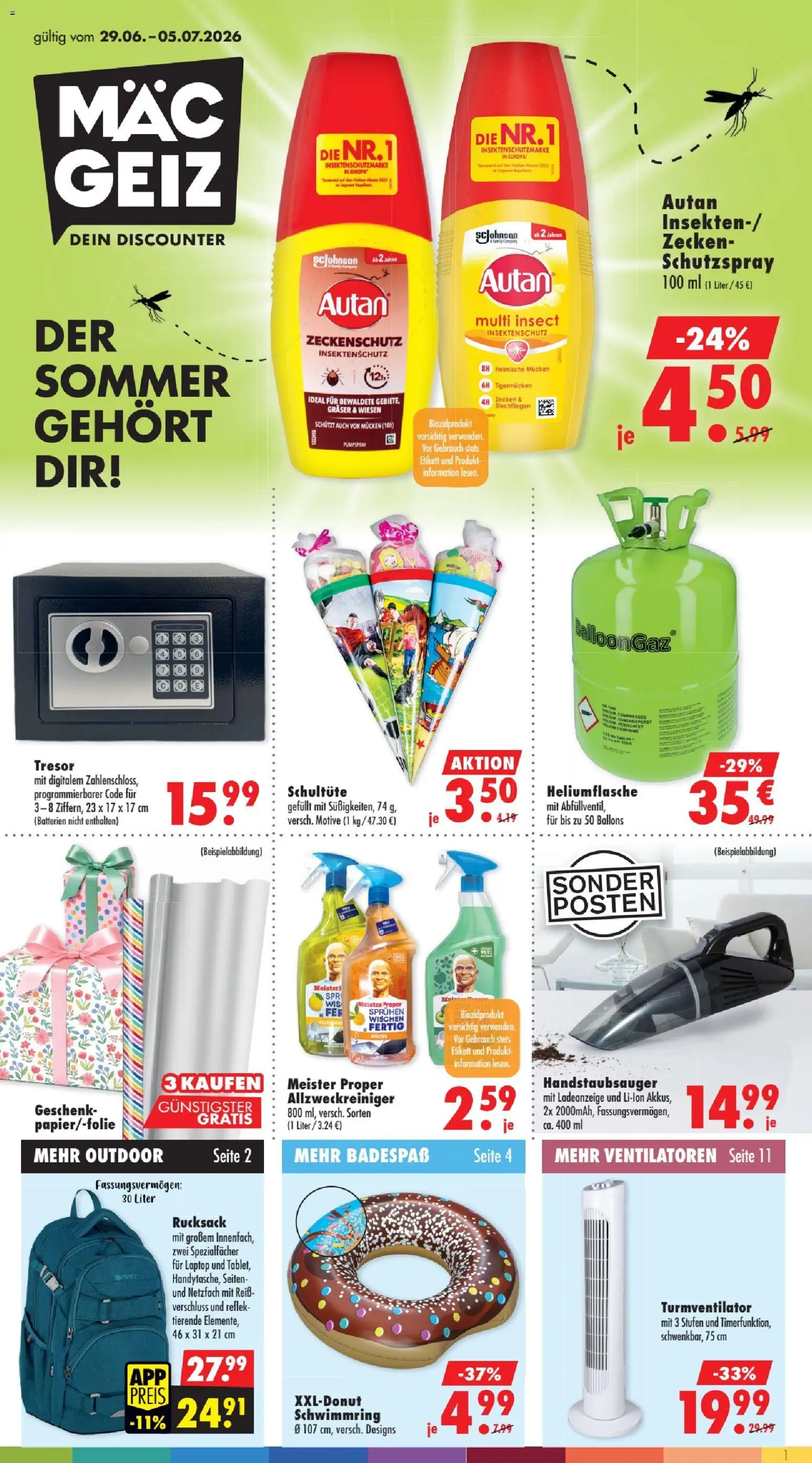 Mäc Geiz - Produktkatalog | 29.06.2026 | Wie erhält man einen begrenzten Rabatt? | Deutschland