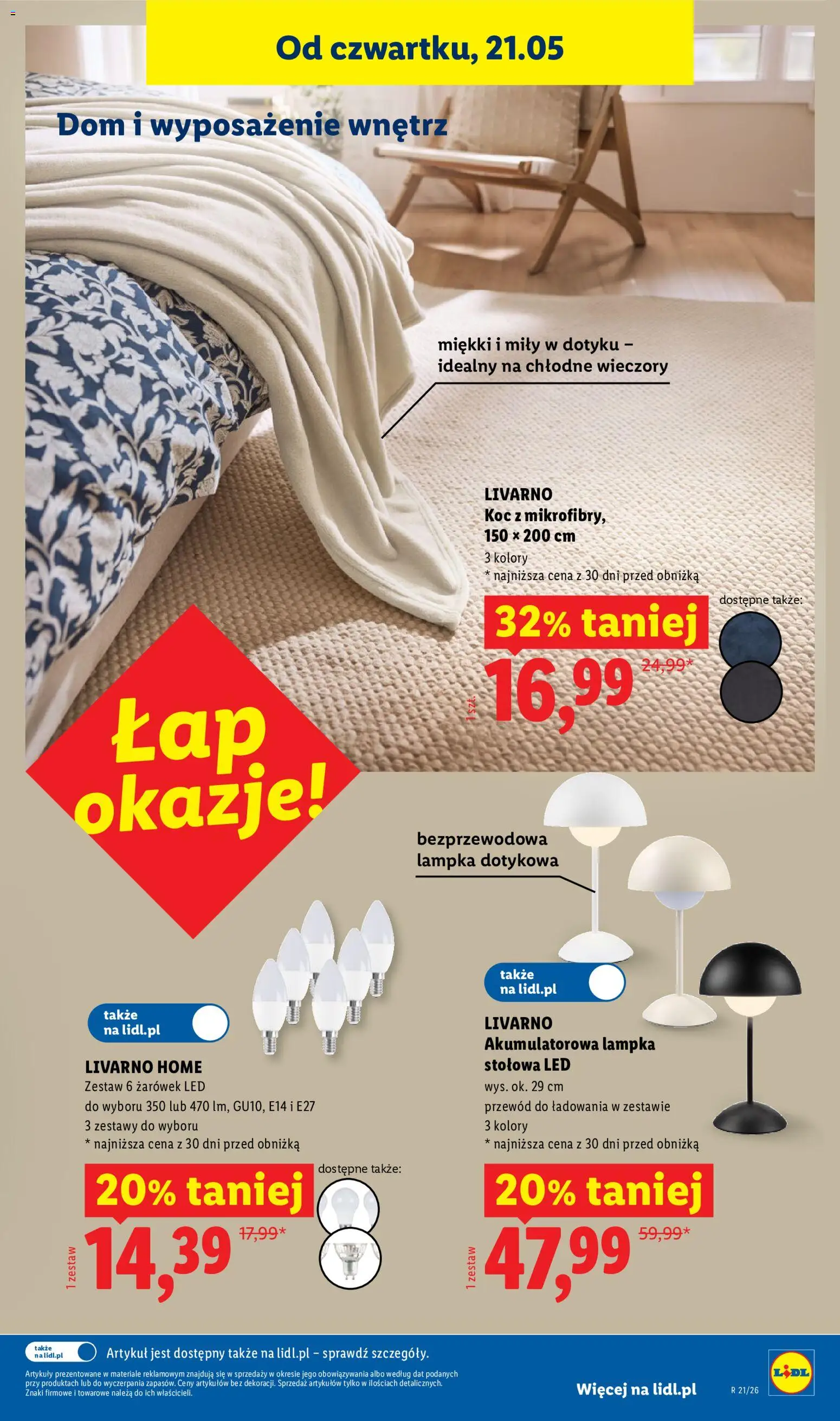 Lidl Katalog od 18.05.2026 | Strona: 37 | Produkty: Koc