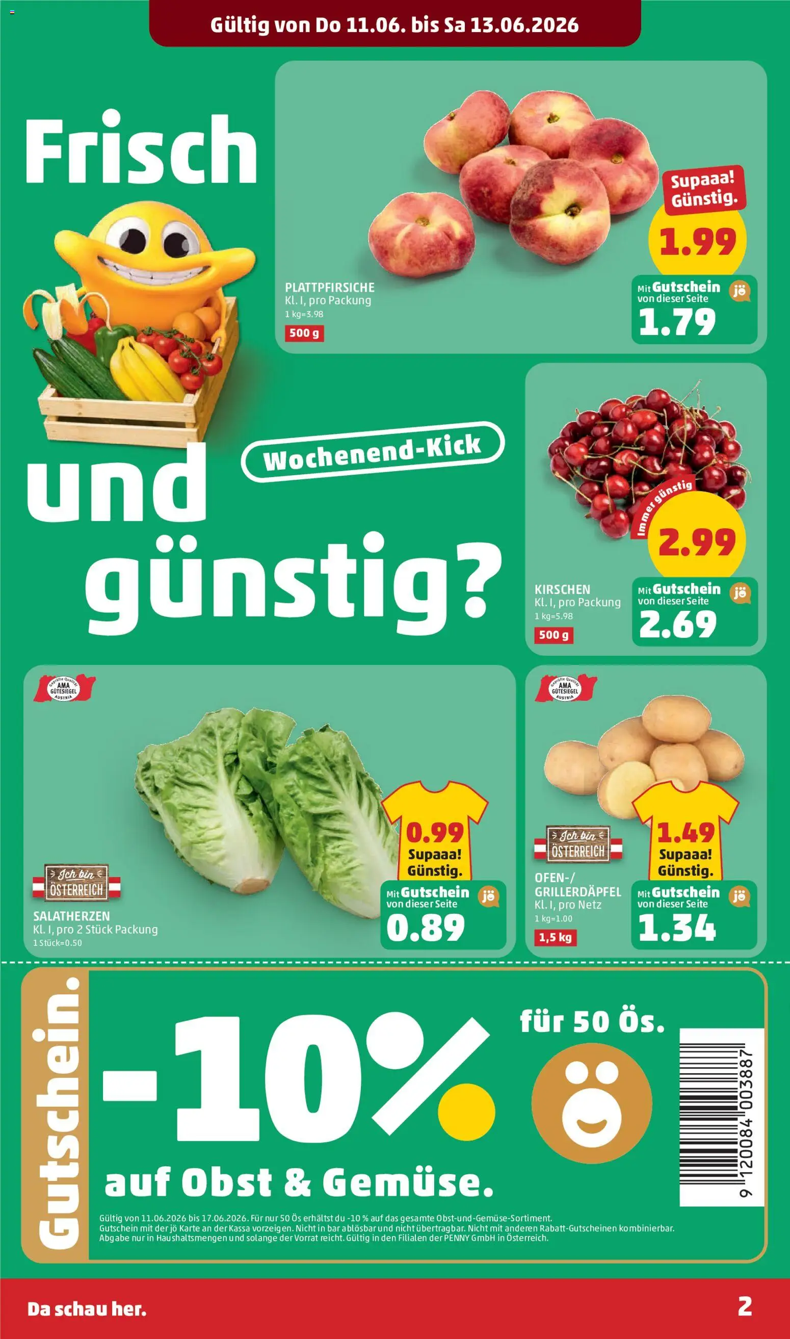 Penny Markt - Flugblatt gültig ab 11.06.2026 | Seite: 2 | Produkte: Obst