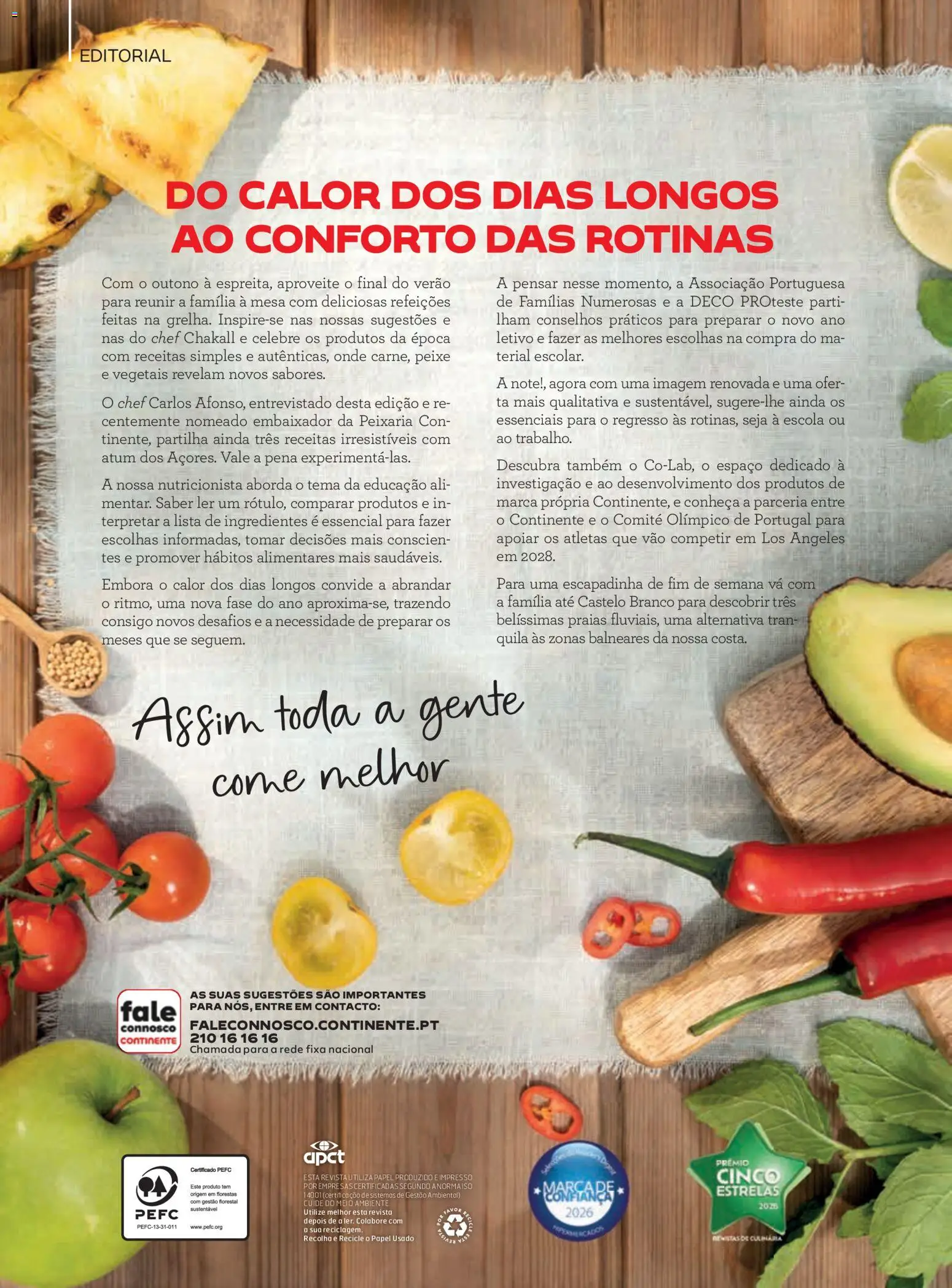 Continente - Folheto Magazine │ válido de 11/08/2026 | Página: 3 | Produtos: Atum, Ingredientes, Mesa, Peixe