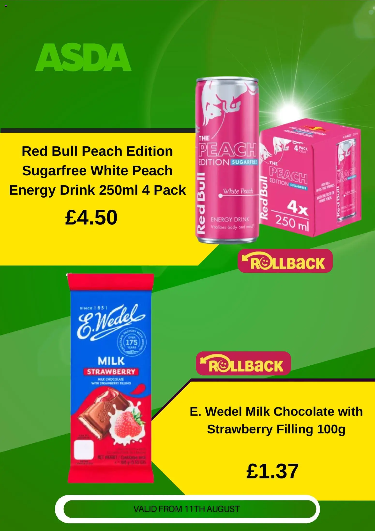 {H1} | Page: 4 | Products: Milk, Chocolate, Energy drink, Strawberry