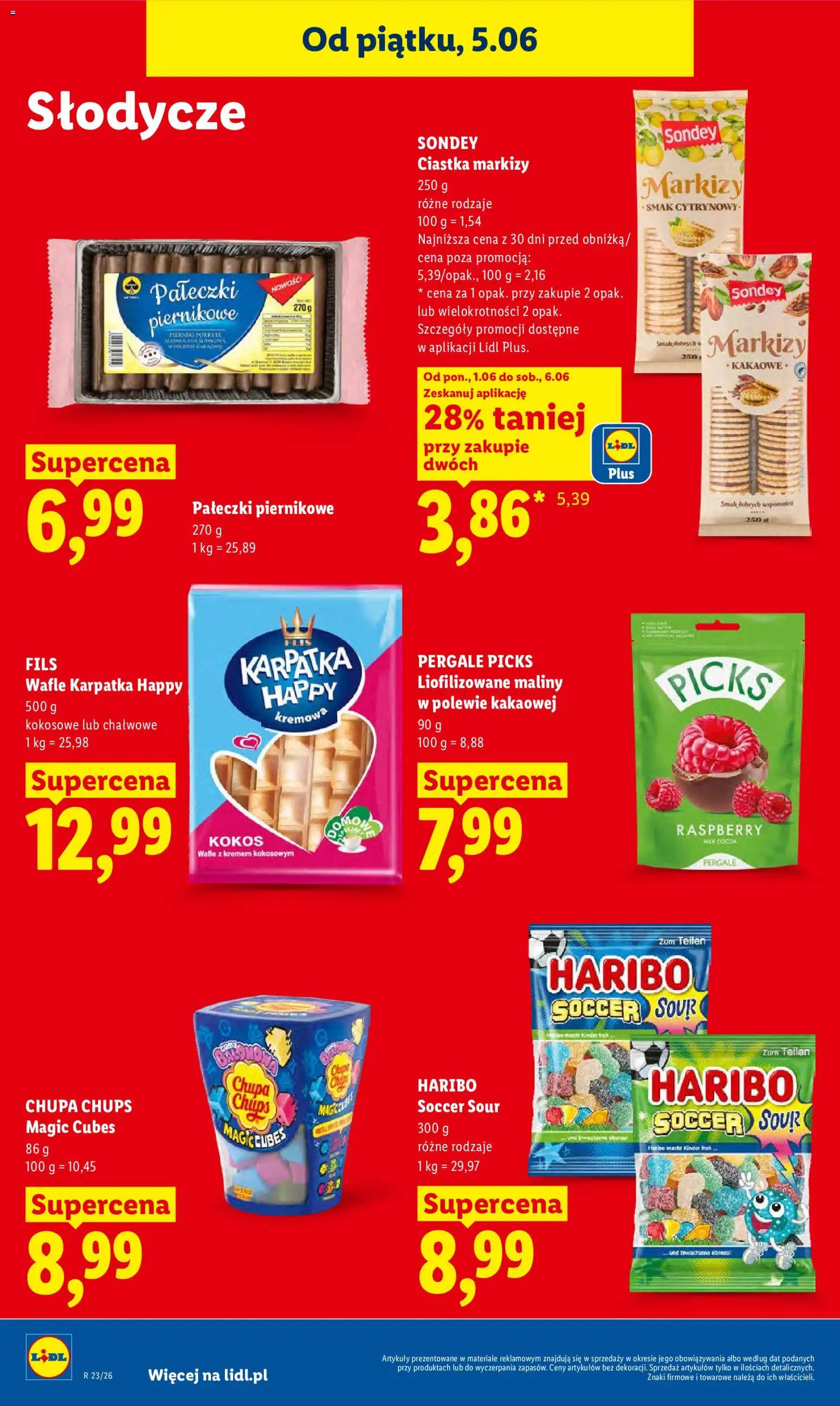 Lidl Polsko leták od 05.06.2026 | Strana: 76 | Produkty: Haribo, Maliny, Kokos, Kinder