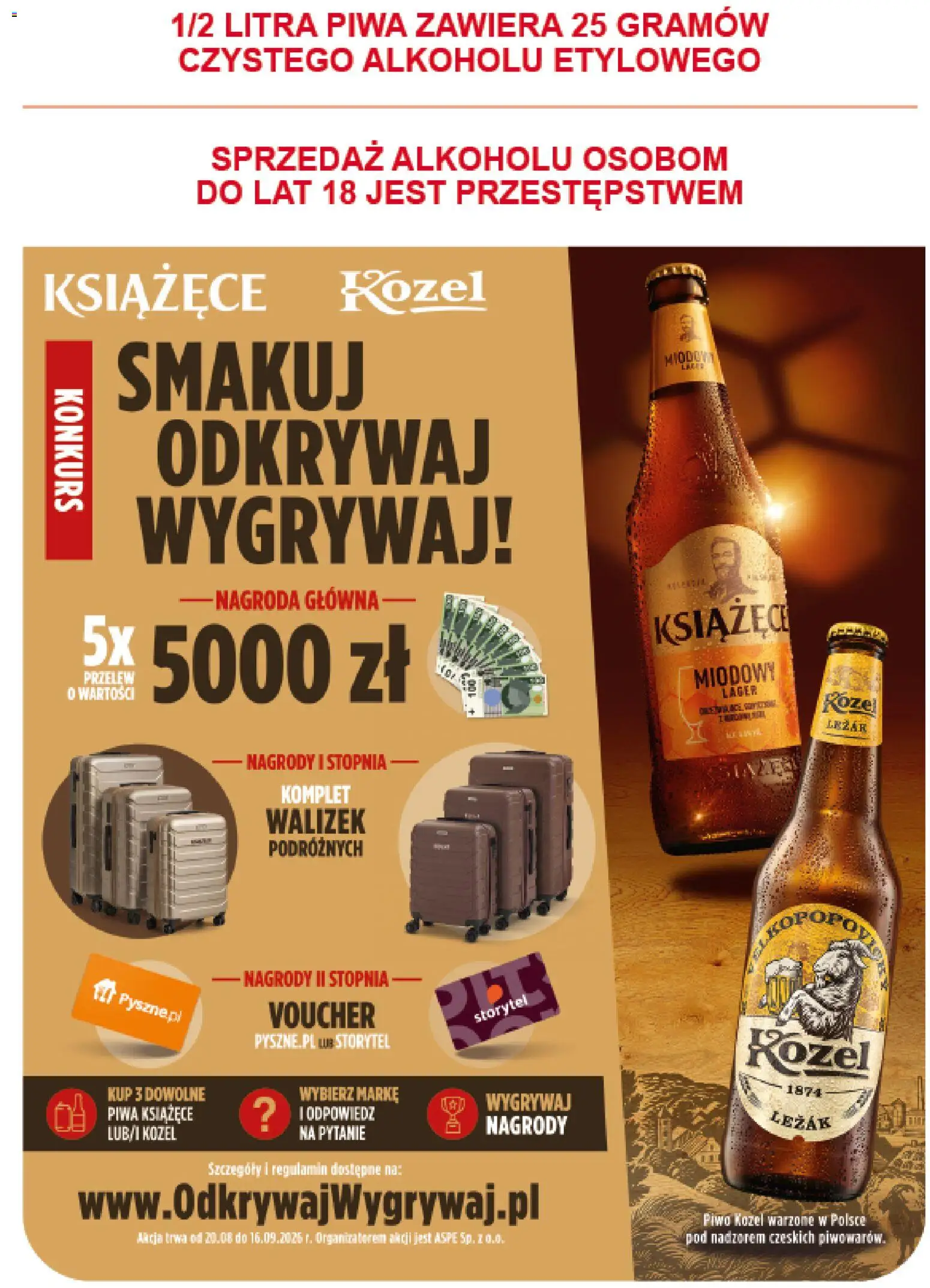 ABC gazetka od 20.08.2026 | Strona: 37 | Produkty: Leżak, Piwo, Piwo kozel