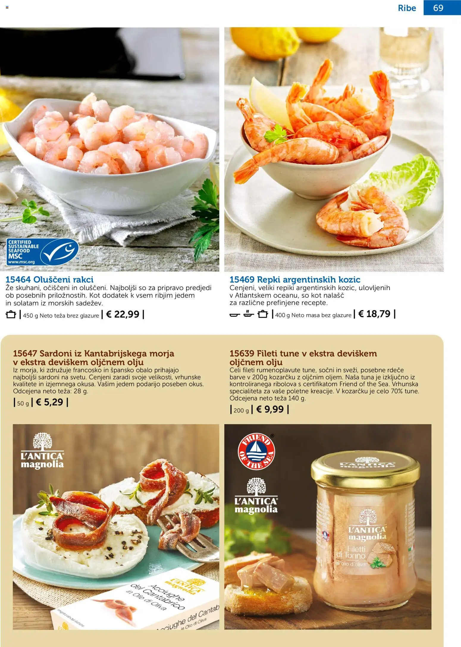 Novi Bofrost katalog ponudbe – veljaven od 01.10.2026 | Stran: 67 | Izdelki: Teza, Tuna, Ribe