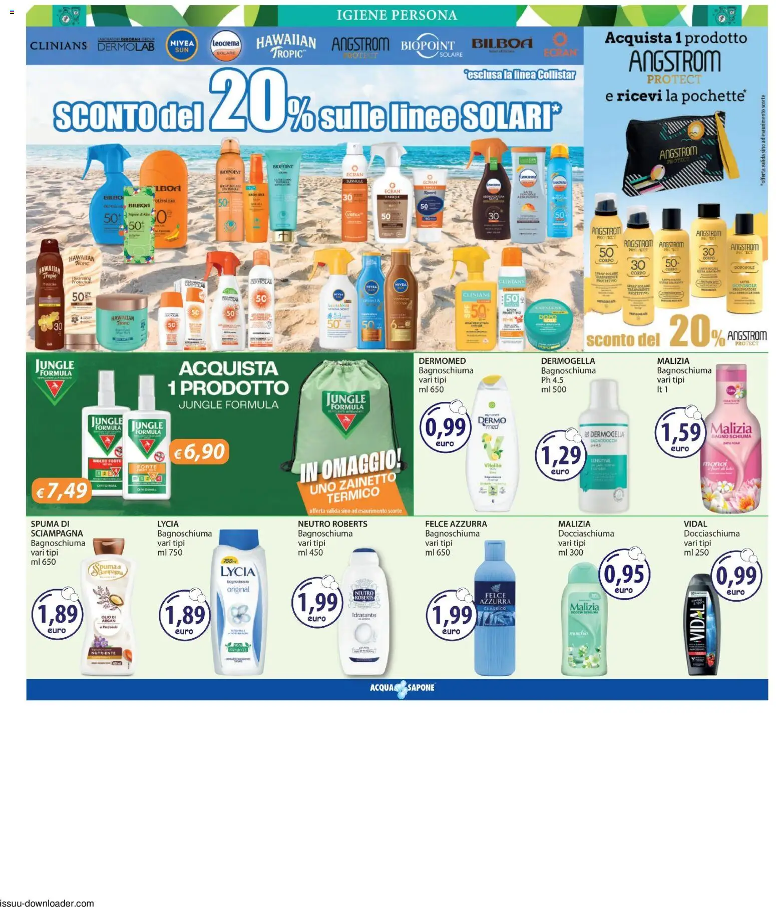 Volantino Acqua e Sapone del 18.06.2026 | Pagina: 5 | Prodotti: Bagnoschiuma, Latte, Olio, Bagno