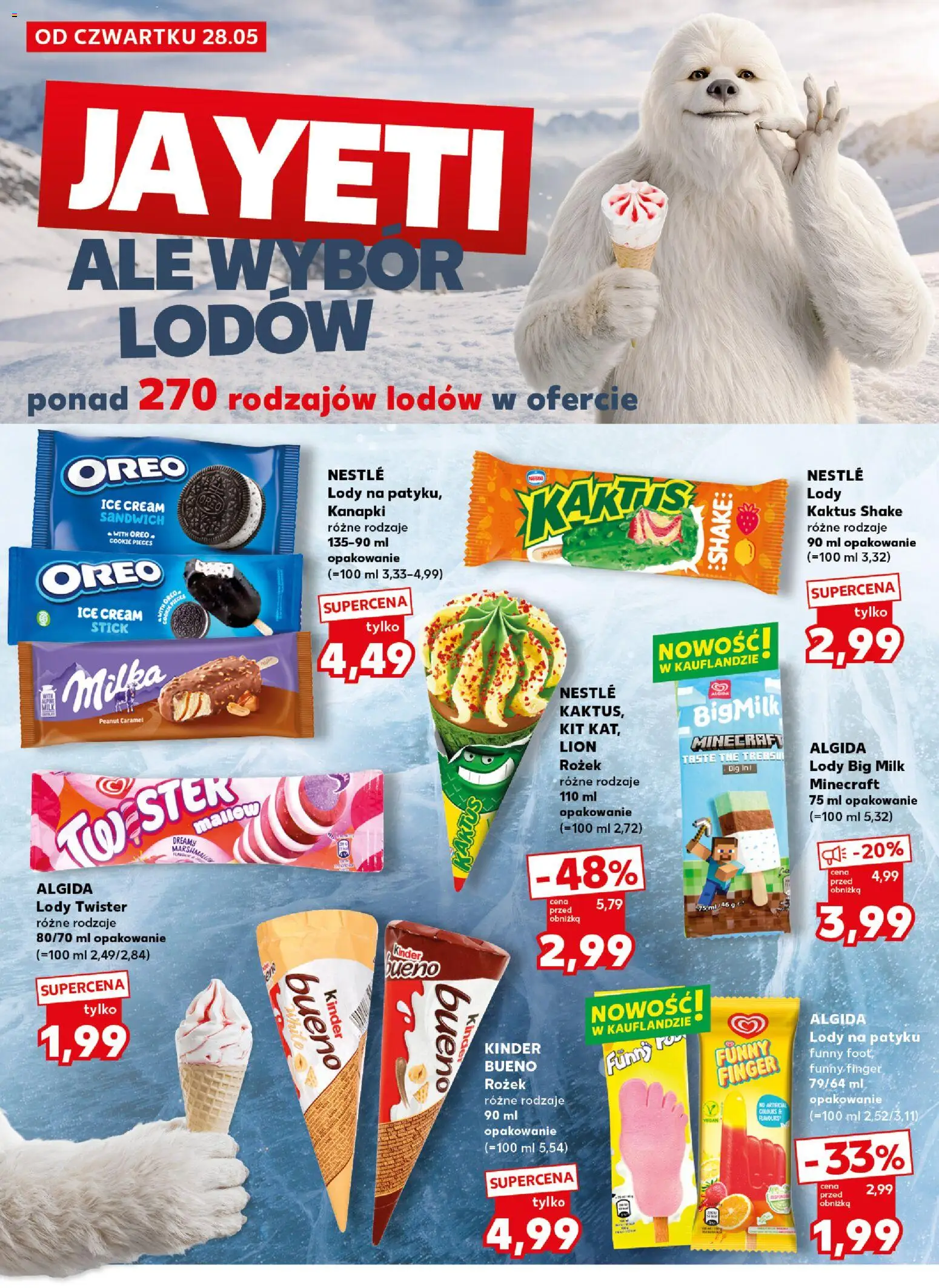 Kaufland Polsko leták - Mocny start od 01.06.2026 | Strana: 20 | Produkty: Marshmallow, Milka, Oreo, Kinder