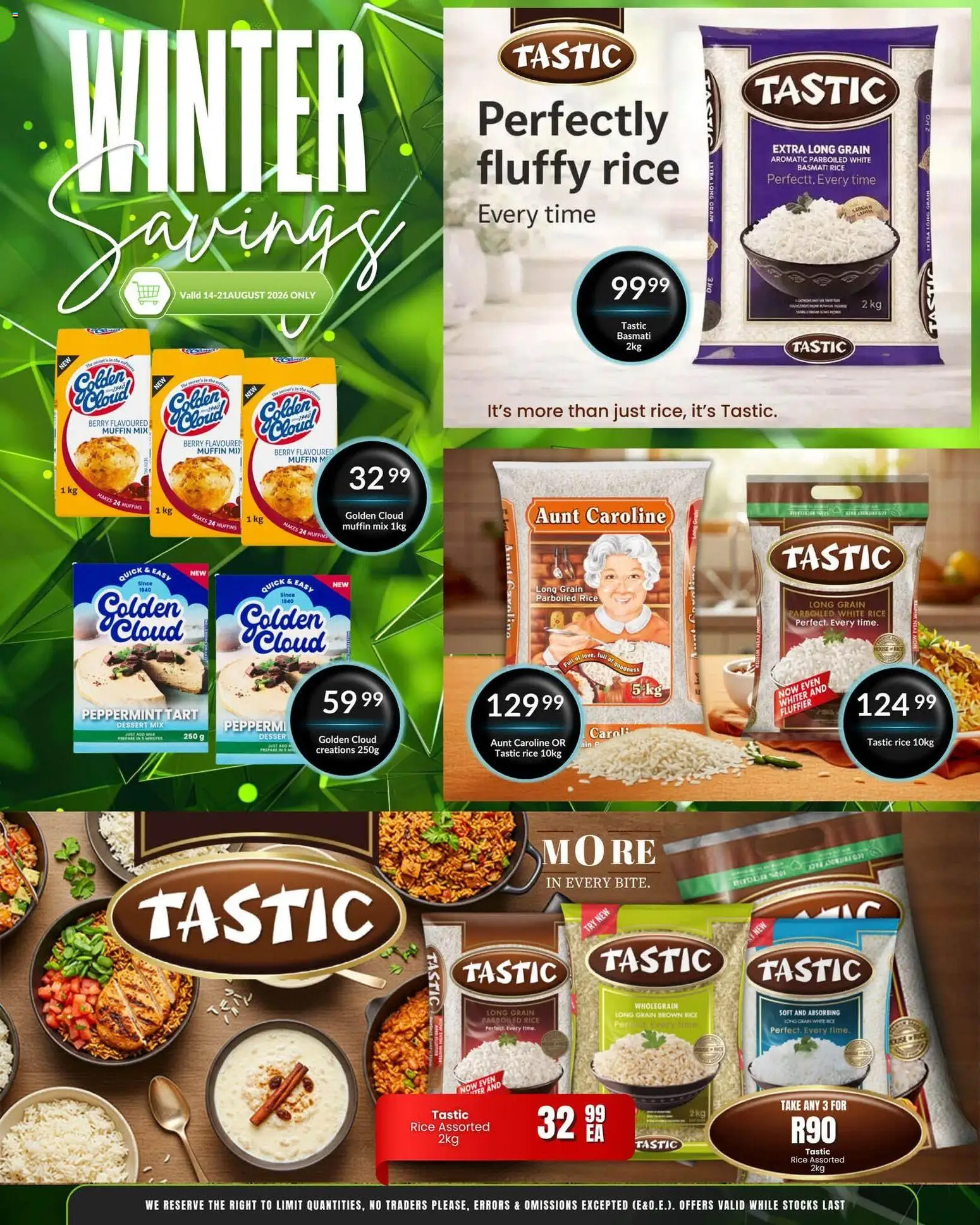 New Super Save catalogue – valid from 18/08/2026 | Page: 5 | Products: Muffins, Dessert, Rice