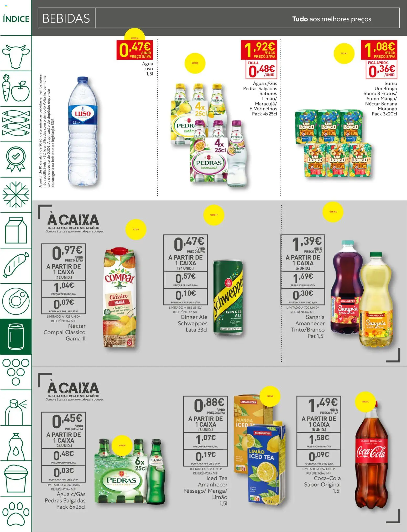 Recheio folheto Madeira │ válido de 08/09/2026 | Página: 22 | Produtos: Agua, Manga, Caixa, Sumo