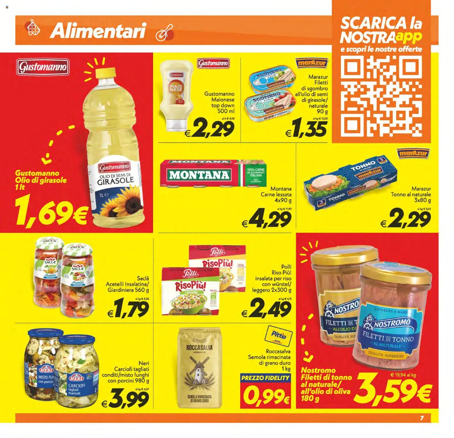 Volantino SuperConveniente del 19.05.2026 | Pagina: 7 | Prodotti: Olio, Top, Funghi, Carciofi