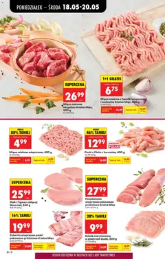 Pogląd oferty "Schab marynowany w plastrach Duda, 300 g, Schab marynowany w plastrach" - ważna od 18.05.2026 | Strona: 34