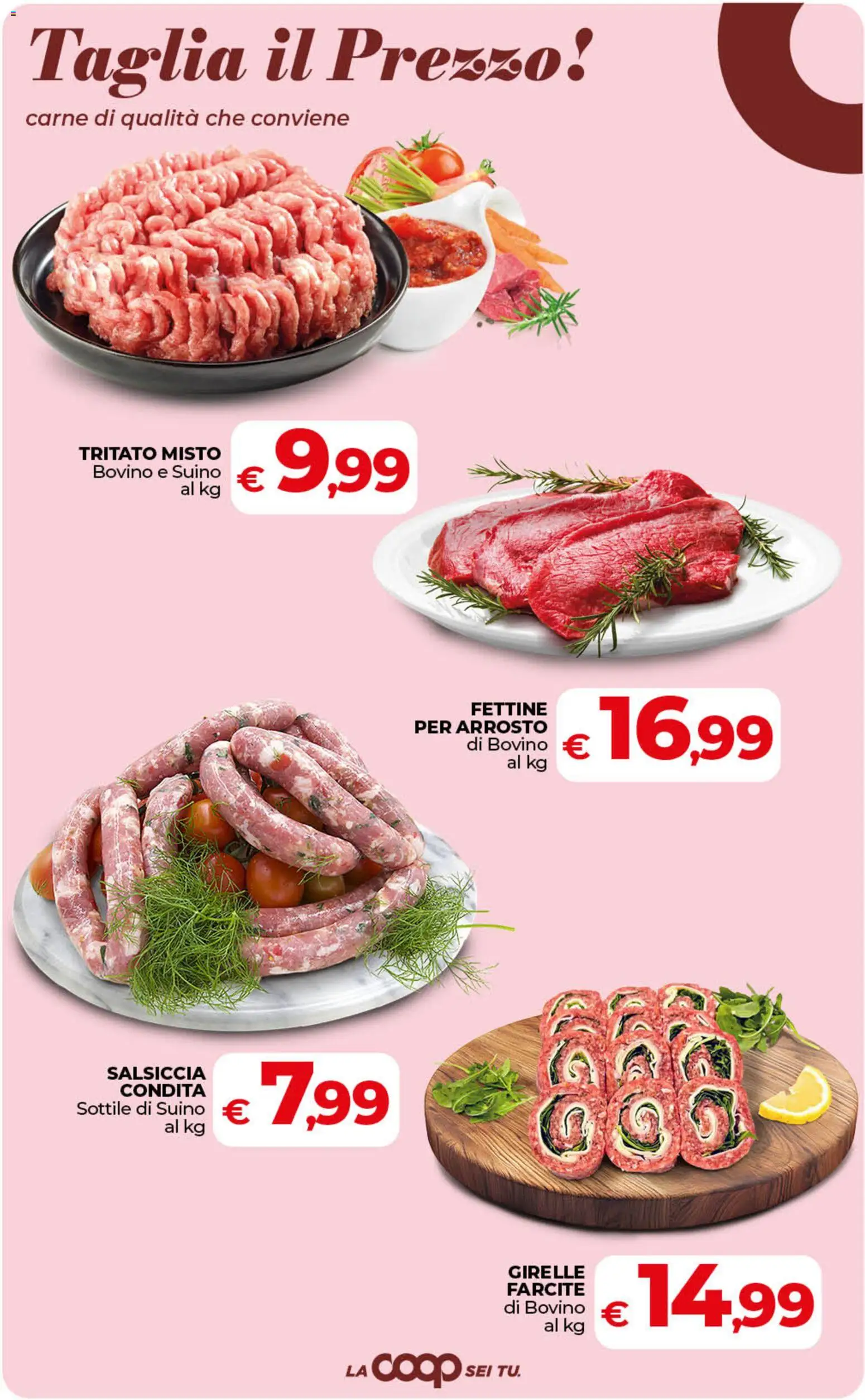 Volantino COOP del 18.06.2026 | Pagina: 19 | Prodotti: Bovino, Arrosto, Suino, Salsiccia
