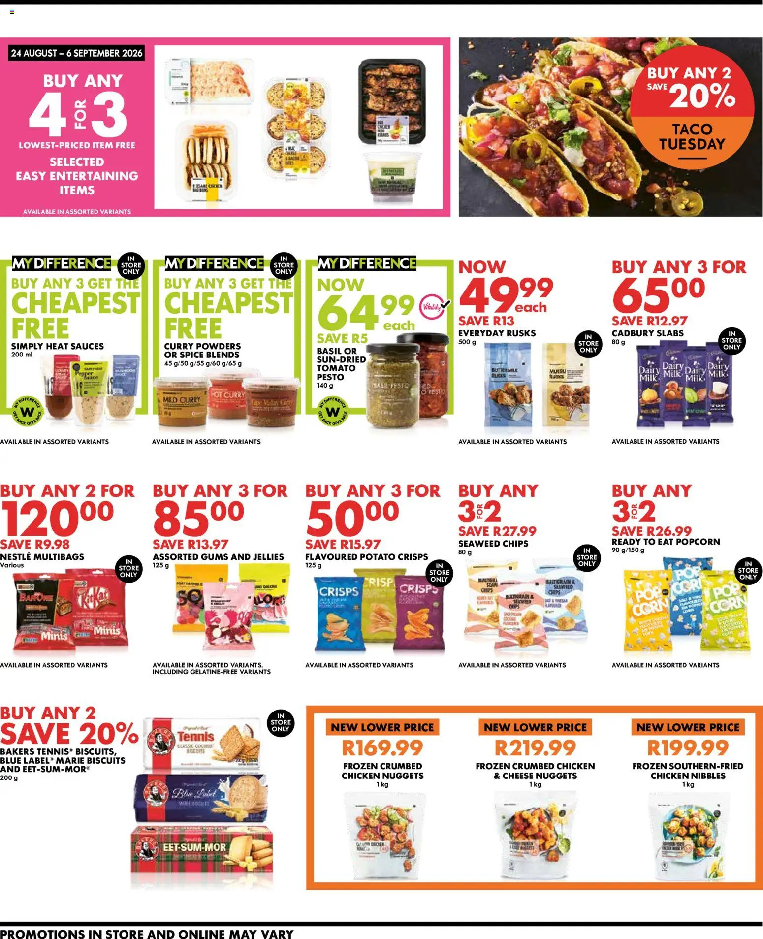 New Woolworths catalogue – valid from 24/08/2026 | Page: 10 | Products: Pesto, Milk, Cheese, Chicken