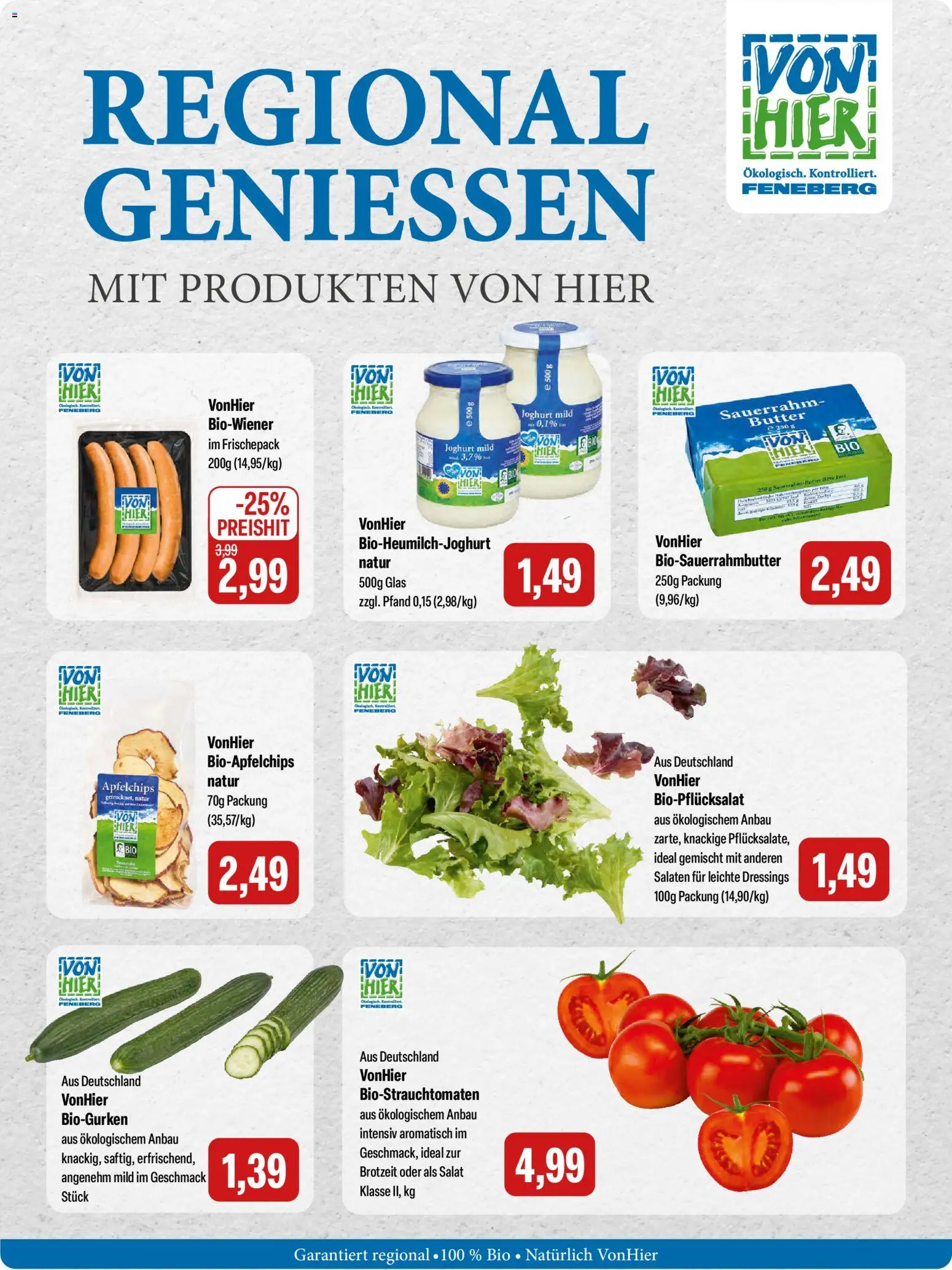 Feneberg Angebote – gültig ab 05.06.2026 | Seite: 8 | Produkte: Butter, Joghurt, Sauerrahm, Salat