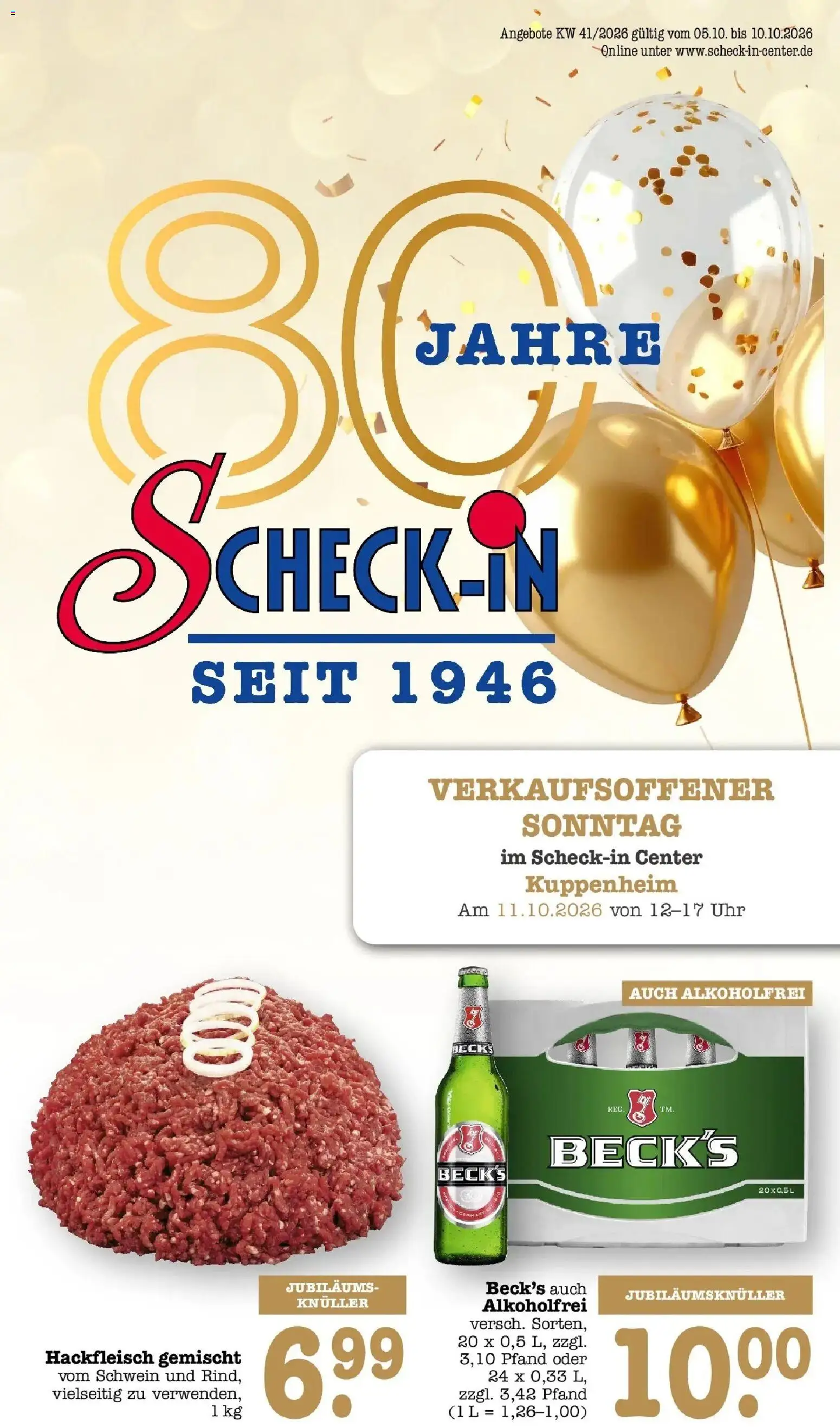 Edeka Prospekt Bühlertal (ab 05.10.2026) » Angebote Online | Seite: 1 | Produkte: Uhr, Hackfleisch