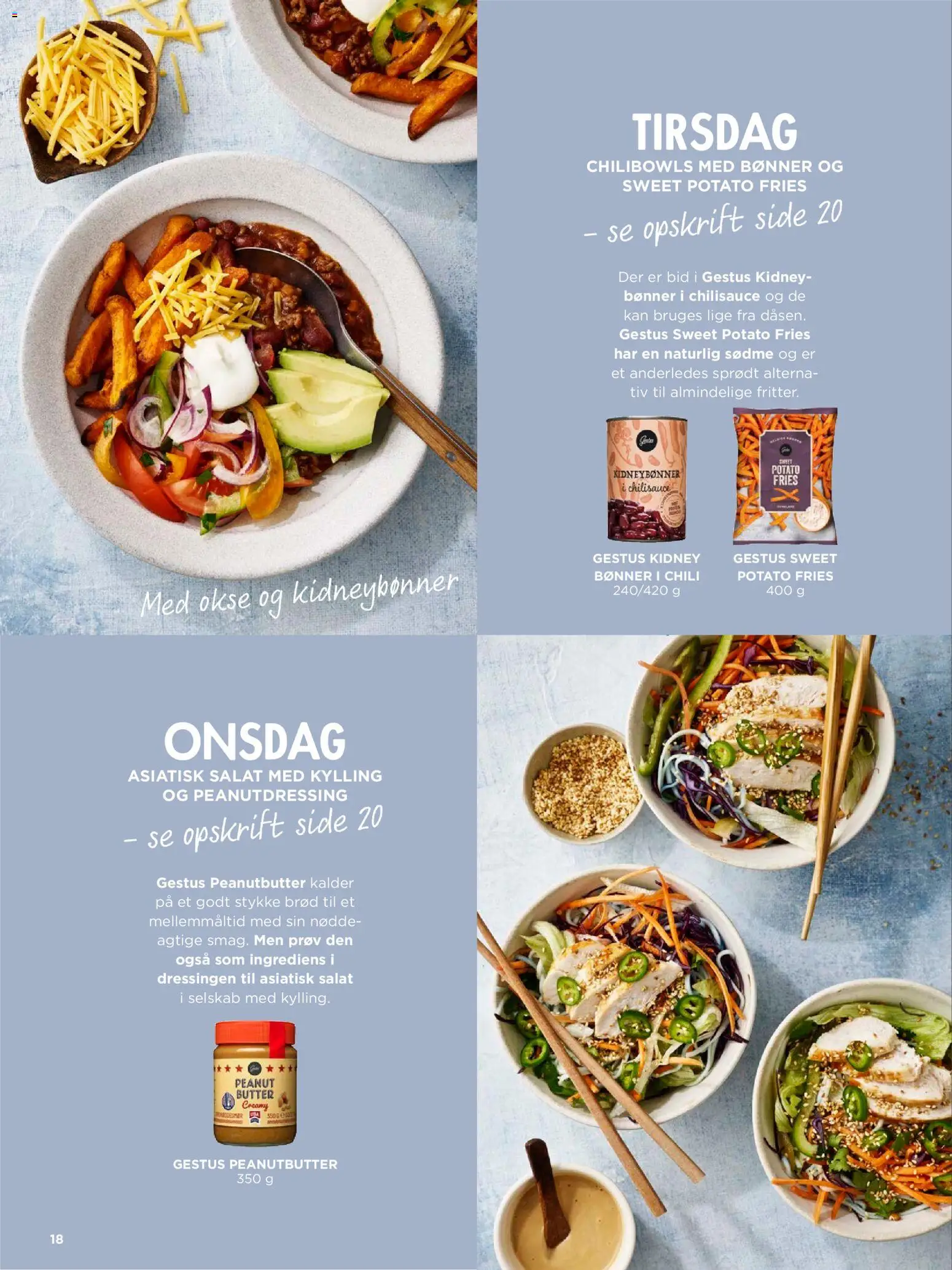 Meny tilbudsavis – gyldig fra 01.02.2026 | Side: 18 | Produkter: Brød, Salat, Kidneybønner, Peanutbutter
