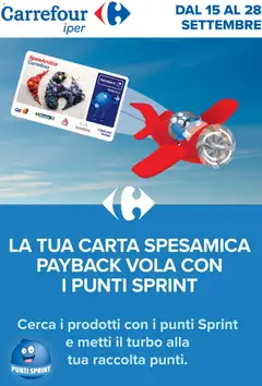 Anteprima del volantino Carrefour volantino Iper - Punti Sprint Payback valido a partire dal 15/09/2026