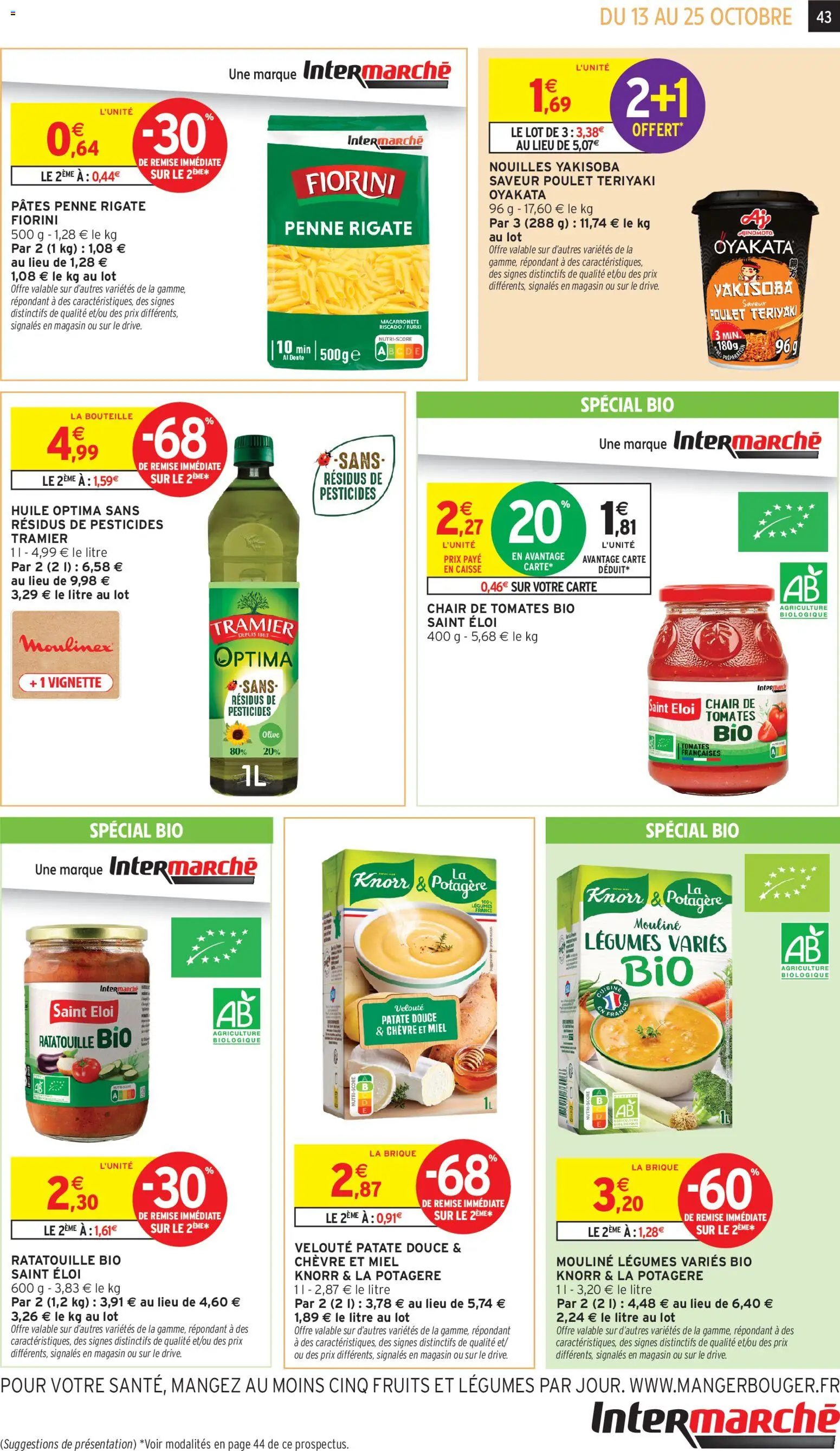 {H1} | Page: 35 | Produits: Ratatouille bio, Poulet, Moulinex, Huile