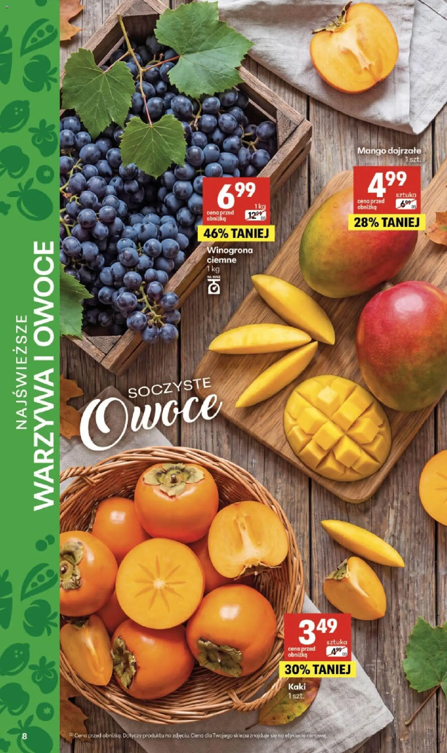 Delikatesy Centrum Black Weeks od 29.10.2026 | Strona: 8 | Produkty: Mango, Kaki, Warzywa, Owoce