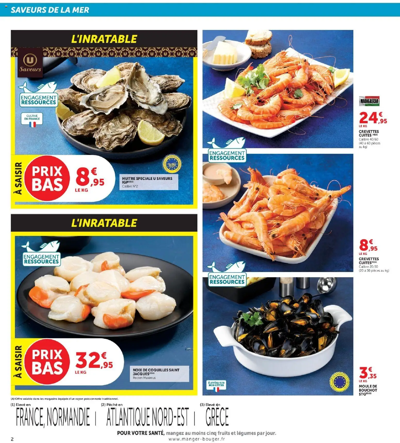 {H1} | Page: 2 | Produits: Poissonnerie, Crevettes, Fruits, Noix
