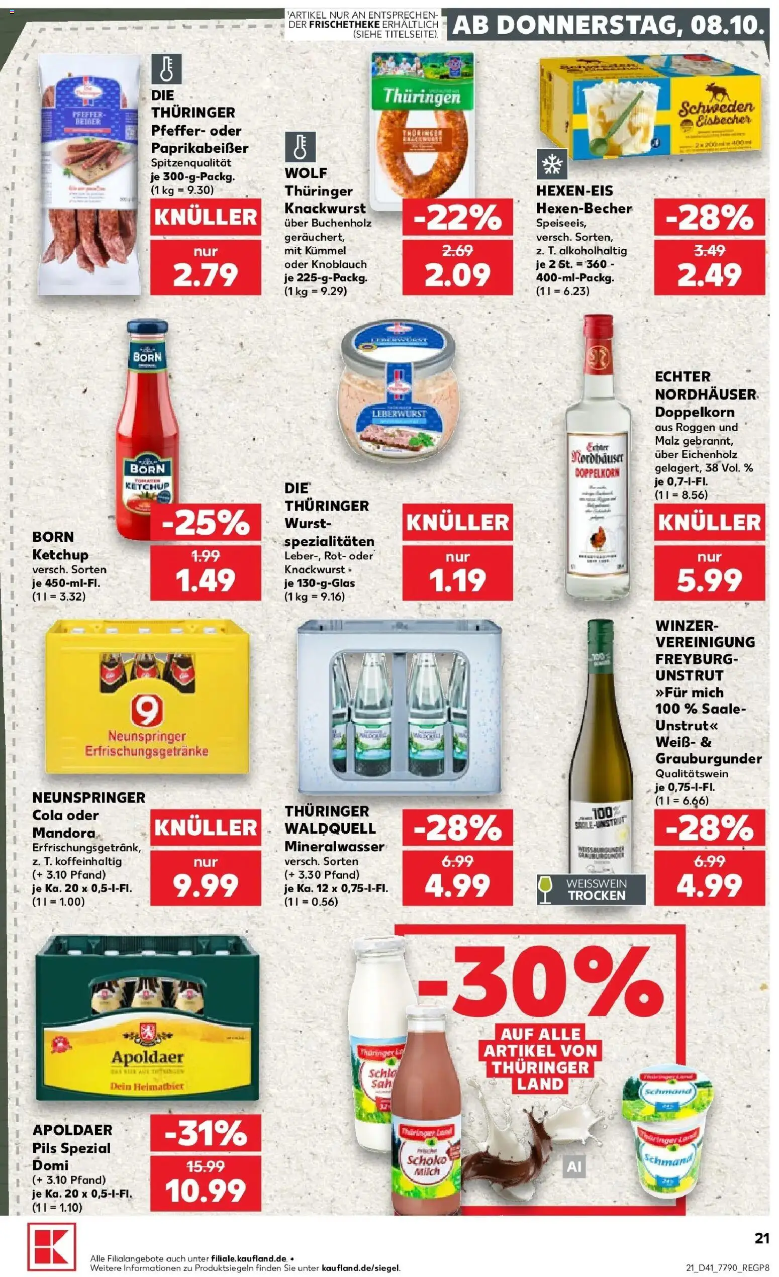 Prospekt Kaufland ab 05.10.2026 » Angebote Online zum Blättern | Seite: 31 | Produkte: Cola, Pils, Mineralwasser, Knoblauch