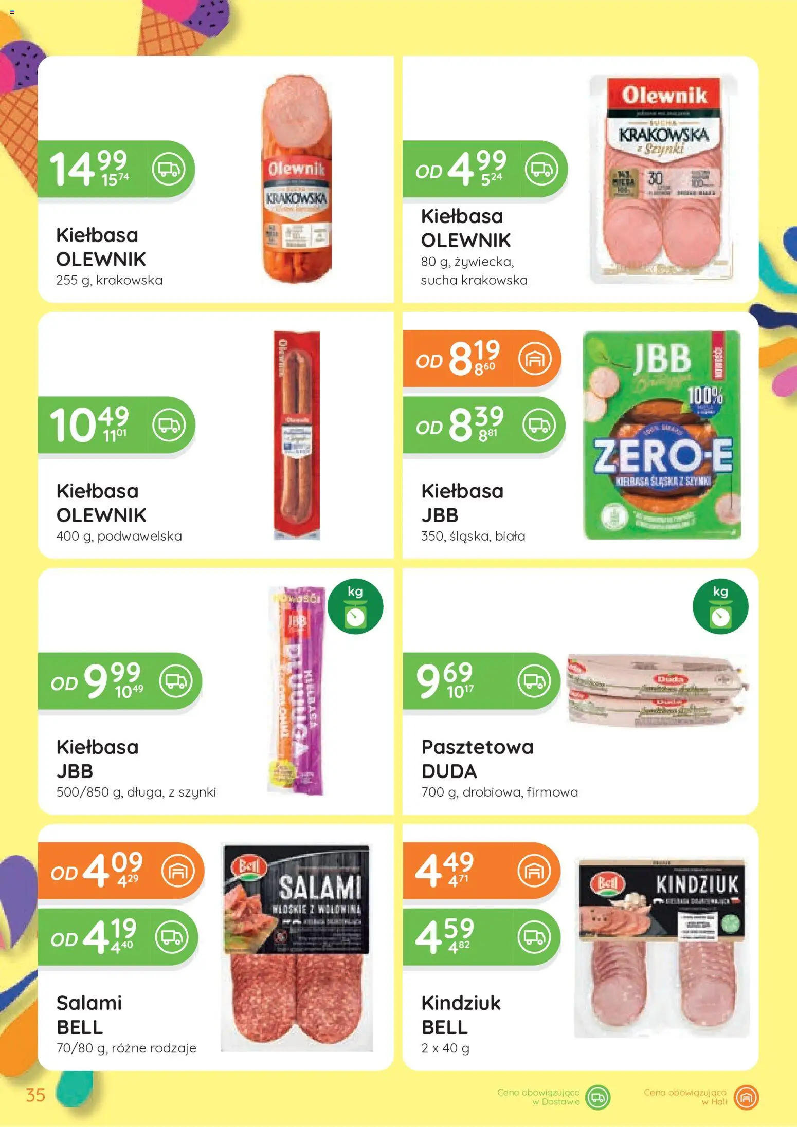 Eurocash gazetka od 25.06.2026 | Strona: 35 | Produkty: Kiełbasa, Kindziuk, Salami, Wołowina