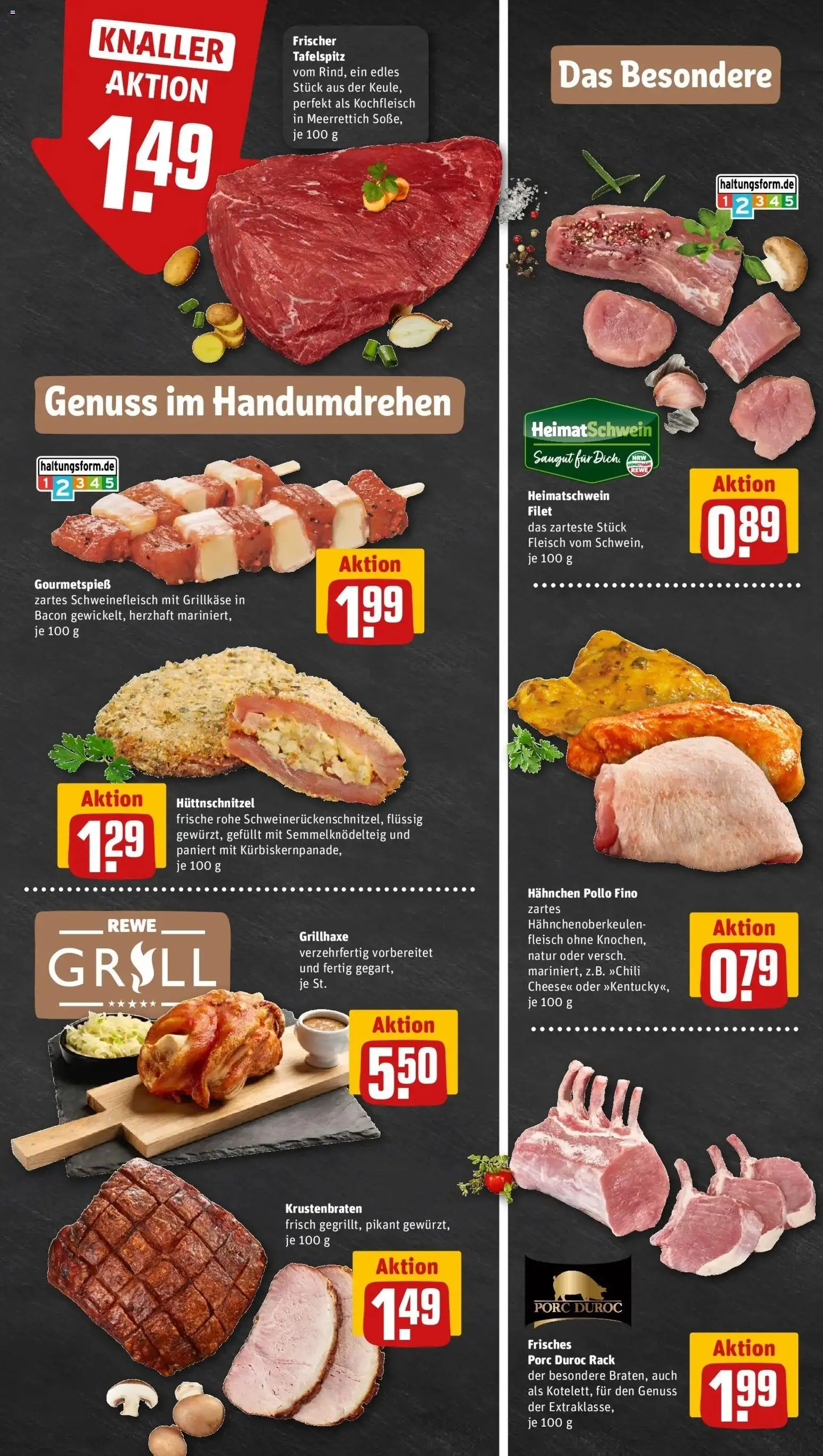 REWE Prospekt ab 21.09.2026 zum Blättern » Angebote | Seite: 9 | Produkte: Tafelspitz, Hahnchen, Krustenbraten, Schweinefleisch