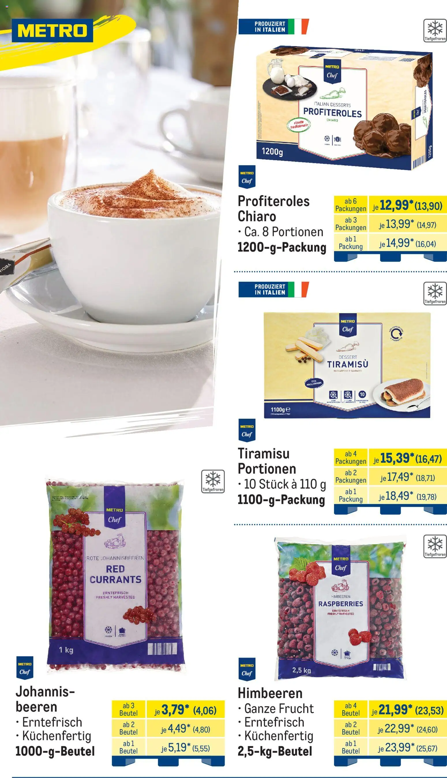 Metro Monats-Menü – gültig ab 01.07.2026 | Seite: 19 | Produkte: Himbeeren, Mascarpone