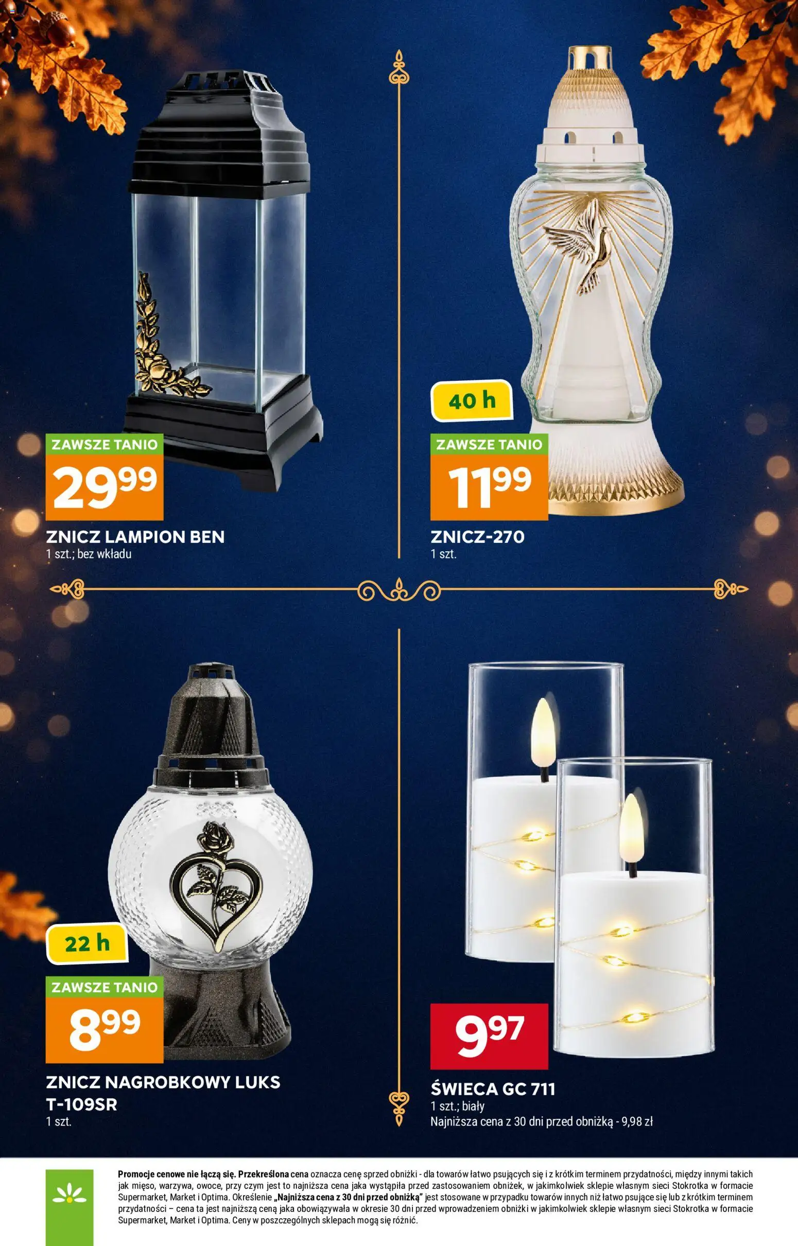 Stokrotka gazetka - Katalog Znicze II od 15.10.2026 | Strona: 2 | Produkty: Stokrotka, Świeca, Lampion