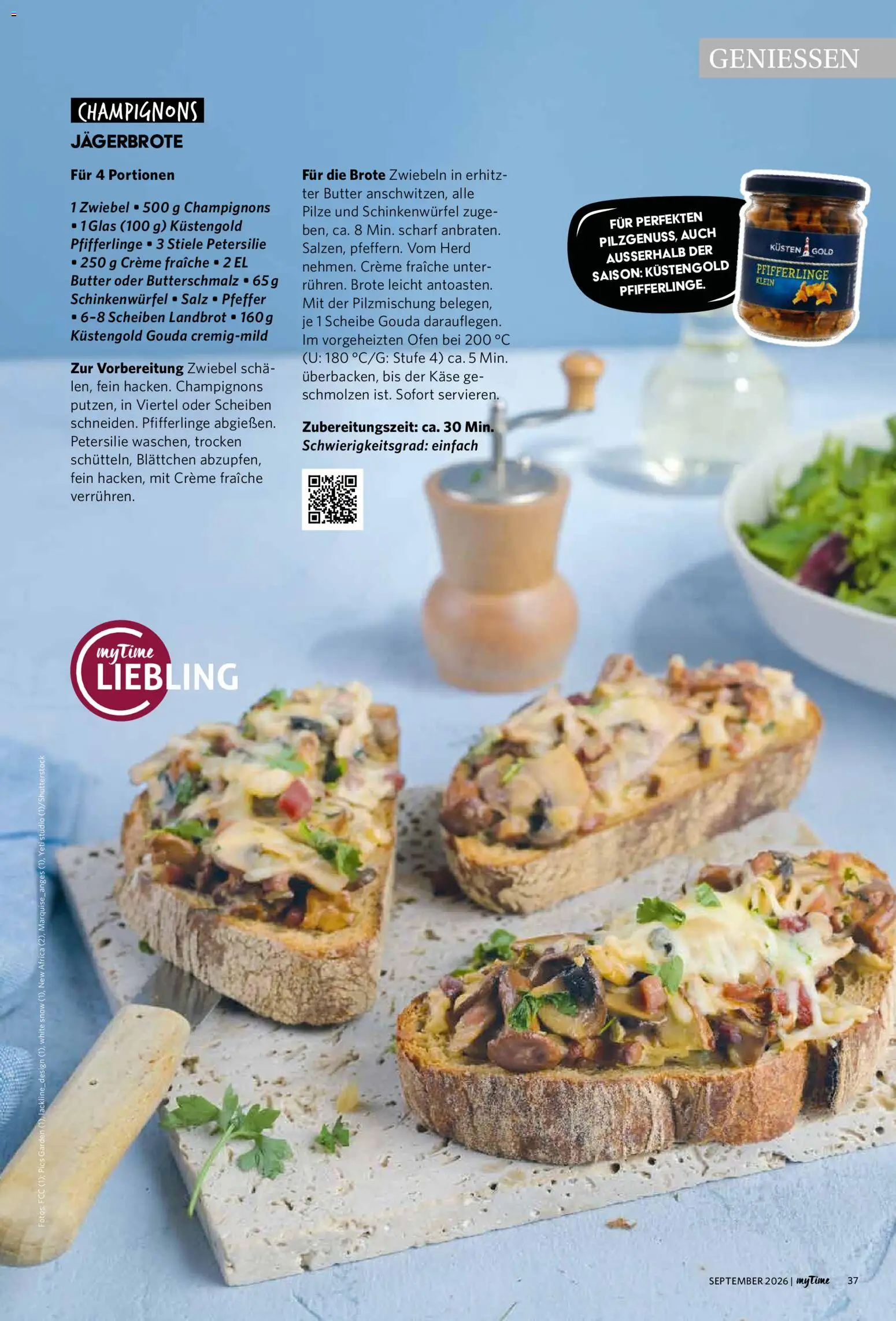 Combi myTime September 2026 – gültig ab 01.09.2026 | Seite: 37 | Produkte: Butter, Zwiebeln, Salz, Pfifferlinge