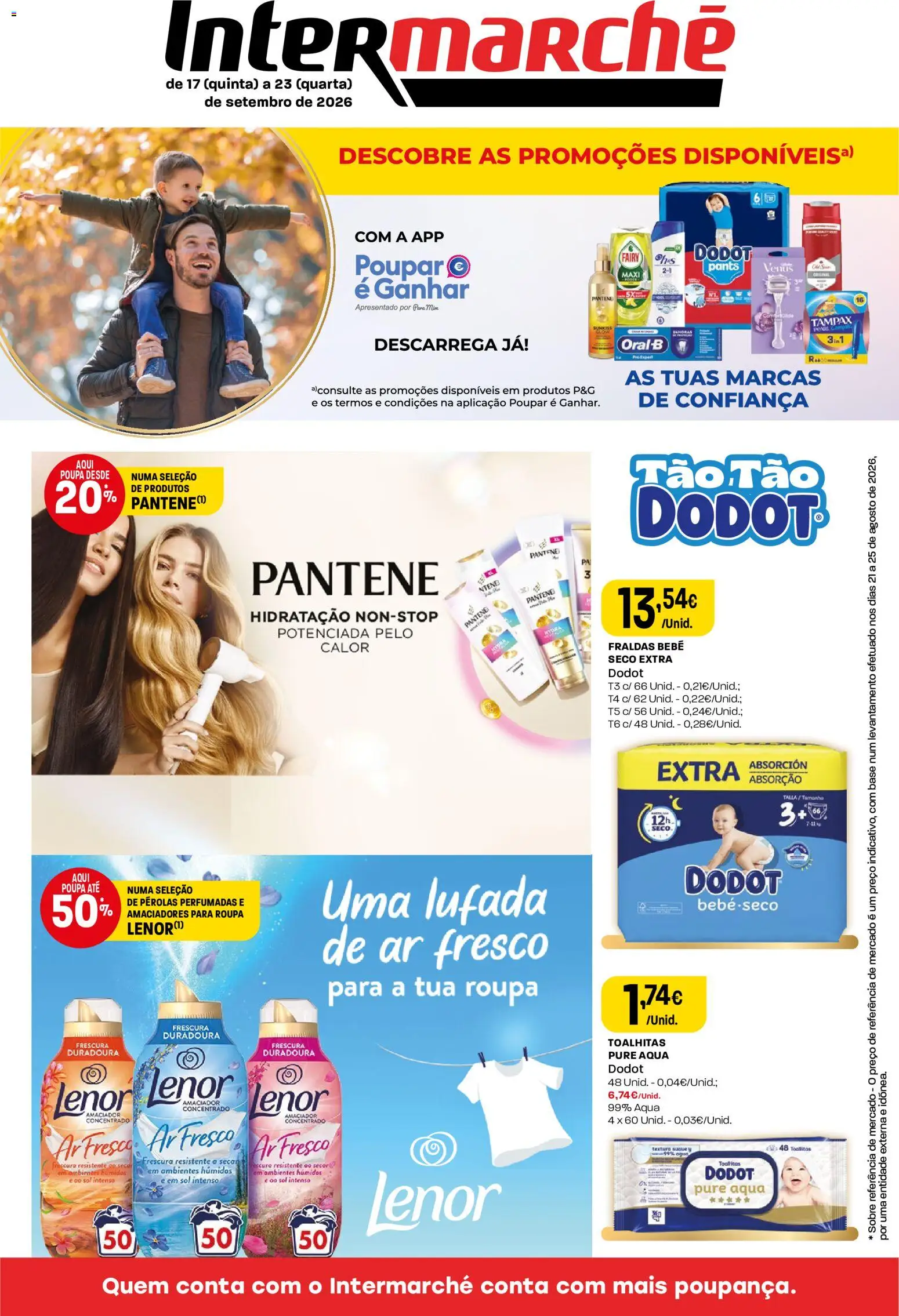 Intermarché Monofolha Procter Gamble │ válido de 17/09/2026 | Página: 1 | Produtos: Fraldas, Base