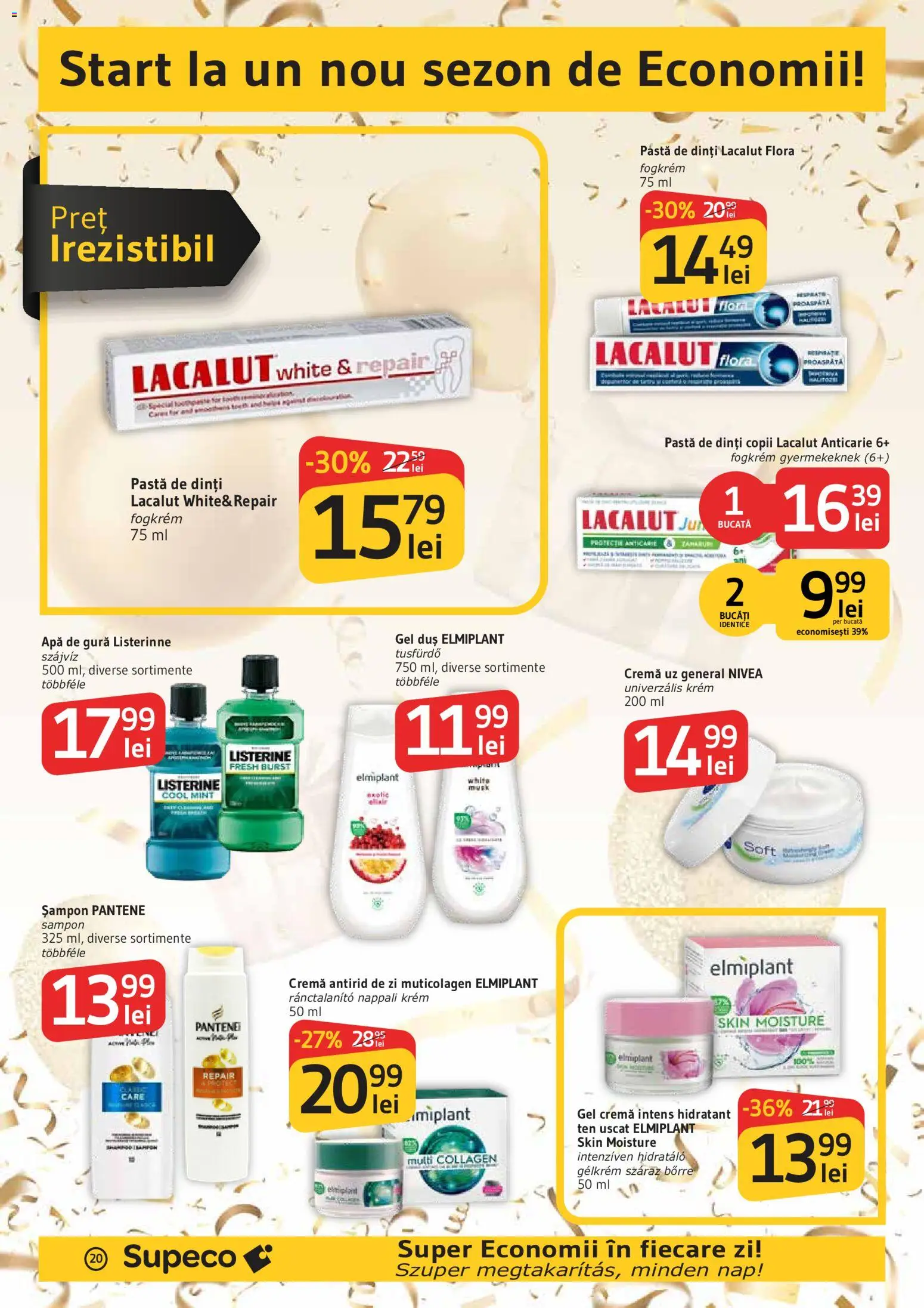 Noul catalog Supeco – valabil de la 03.09.2026 | Pagină: 20 | Produse: Duș, Șampon, Cremă, Pastă de dinți